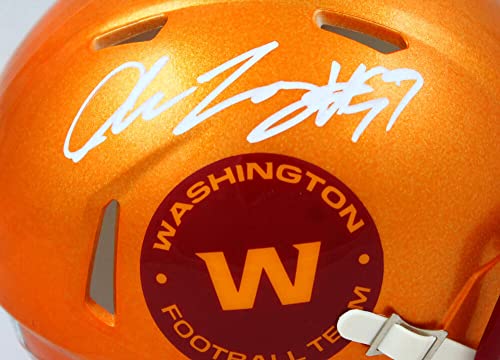 Chase Young Signed Washington Flash Speed Mini Helmet-Fanatics White - Image 3