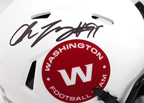 Chase Young Signed Washington Football Team Lunar Speed Mini Helmet-Fanatics Black - Image 3