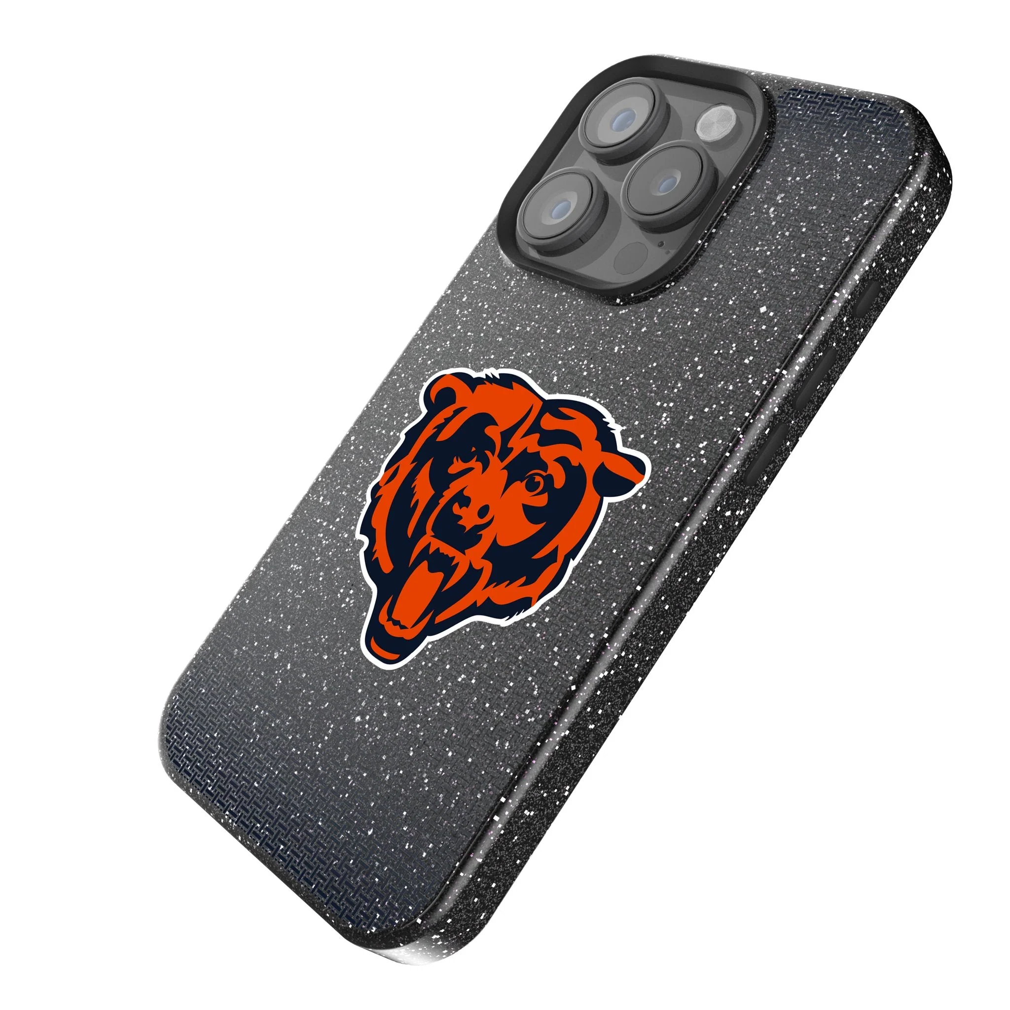 Chicago Bears Linen Bling Phone Case for Apple iPhone - Image 2