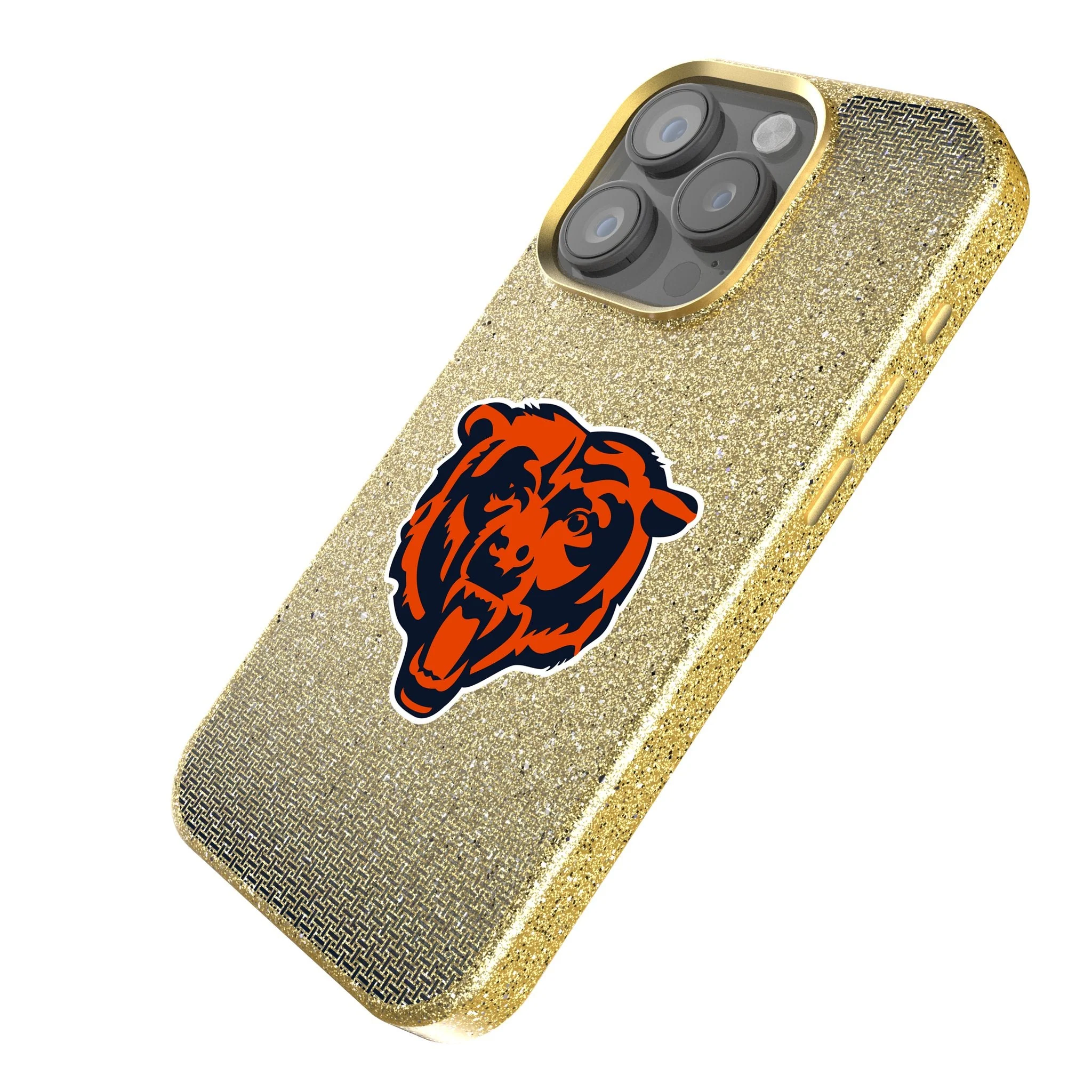 Chicago Bears Linen Bling Phone Case for Apple iPhone - Image 2