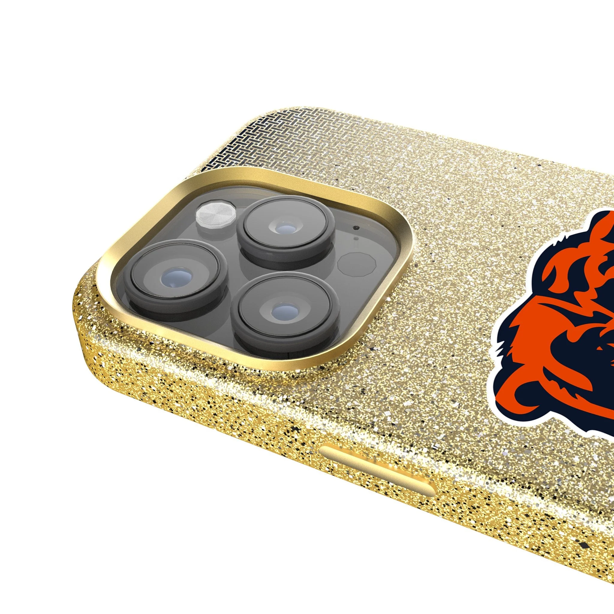 Chicago Bears Linen Bling Phone Case for Apple iPhone - Image 4