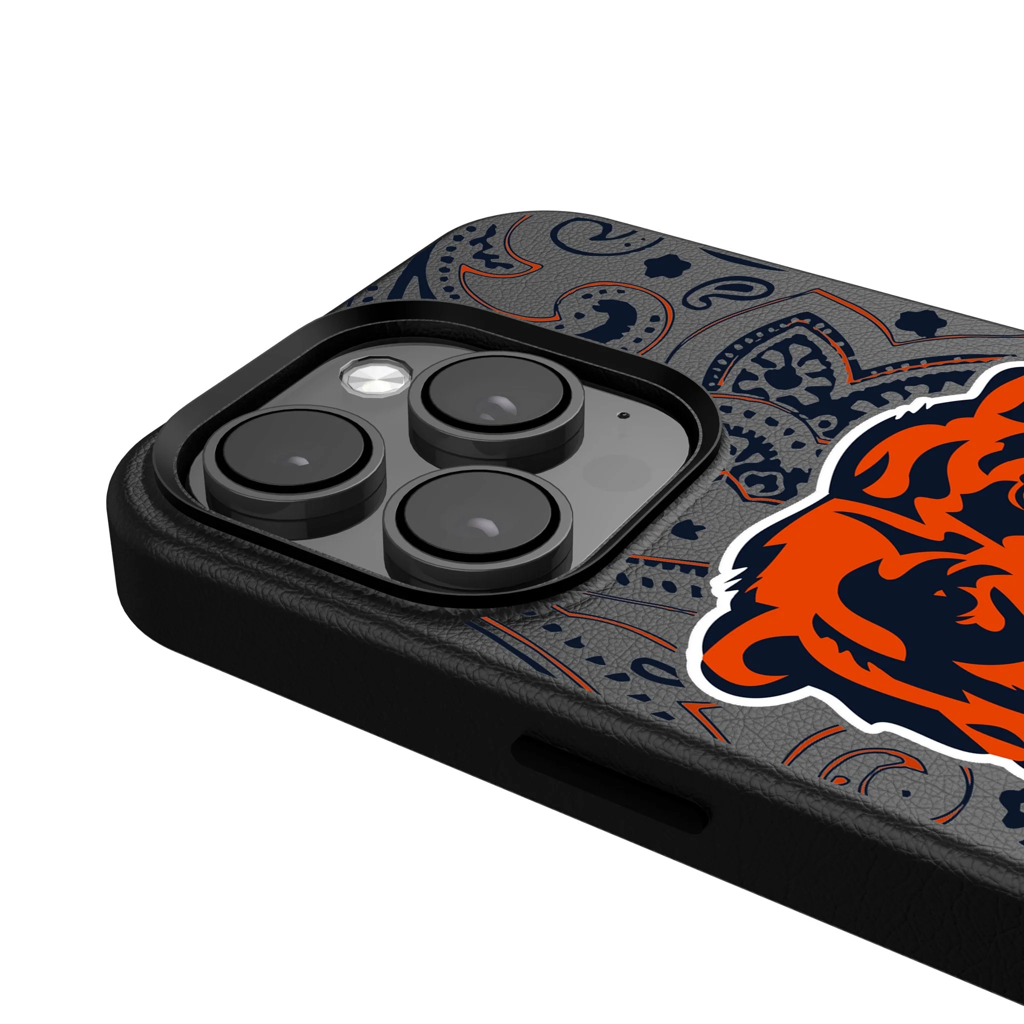 Chicago Bears Paisley MagSafe Compatible Phone Case for Apple iPhone - Image 4