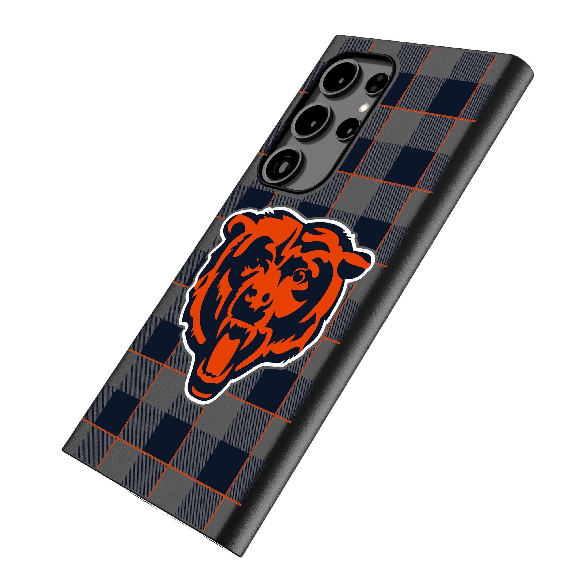 Chicago Bears Plaid MagSafe Compatible Phone Case for Samsung Galaxy - Image 2