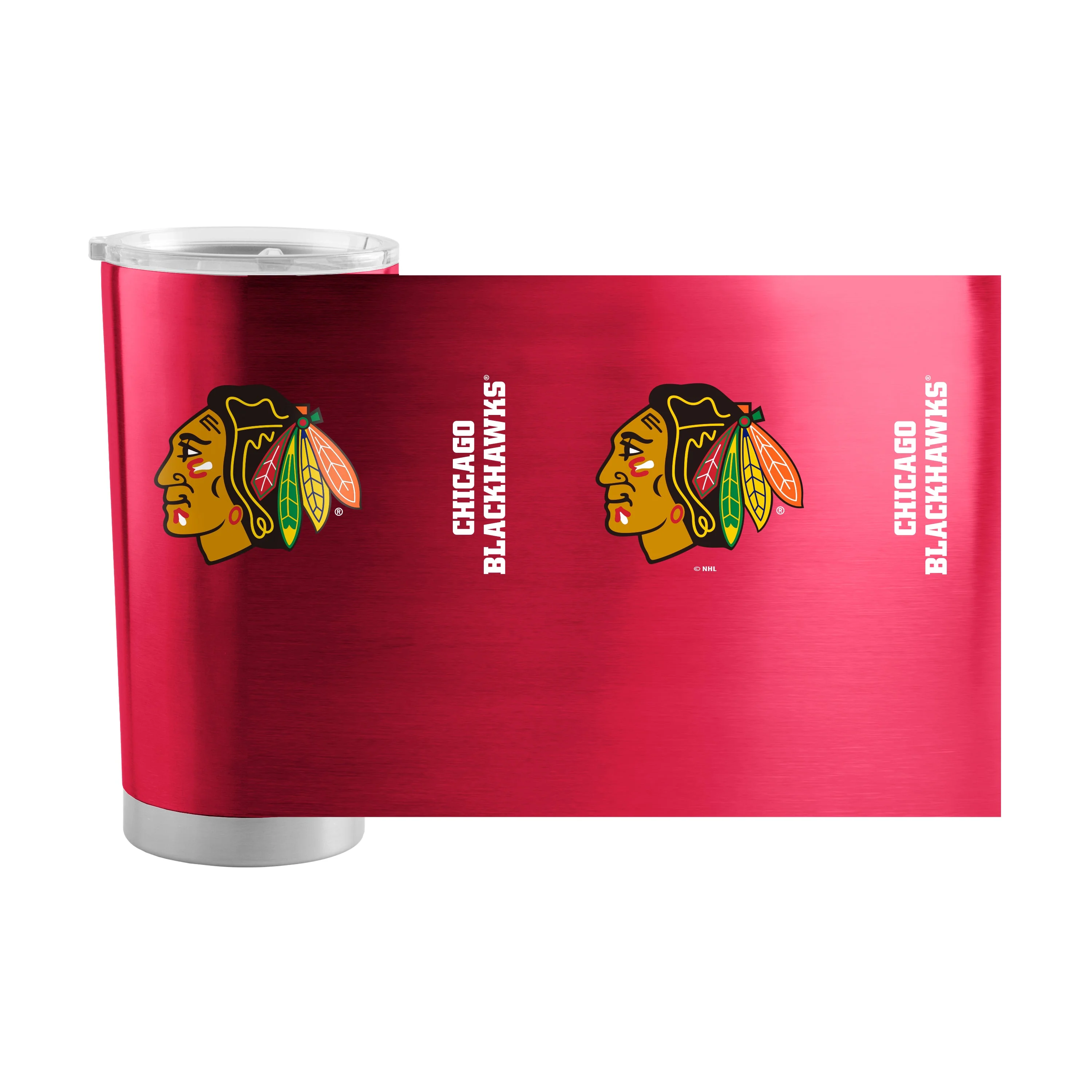 Chicago Blackhawks 20oz Gameday Stainless Steel Tumbler - Image 2