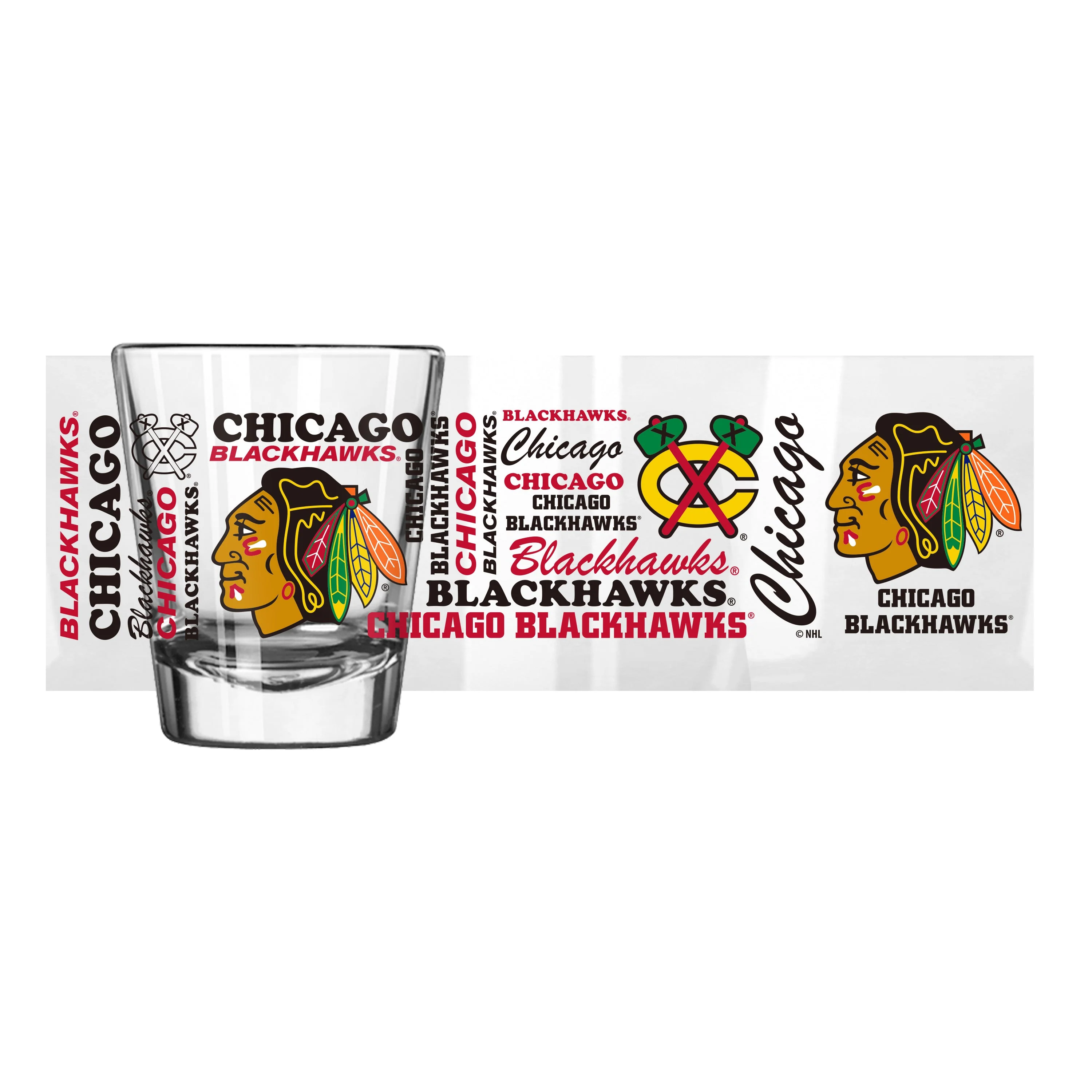 Chicago Blackhawks 2oz Spirit Shot Glass - Image 2