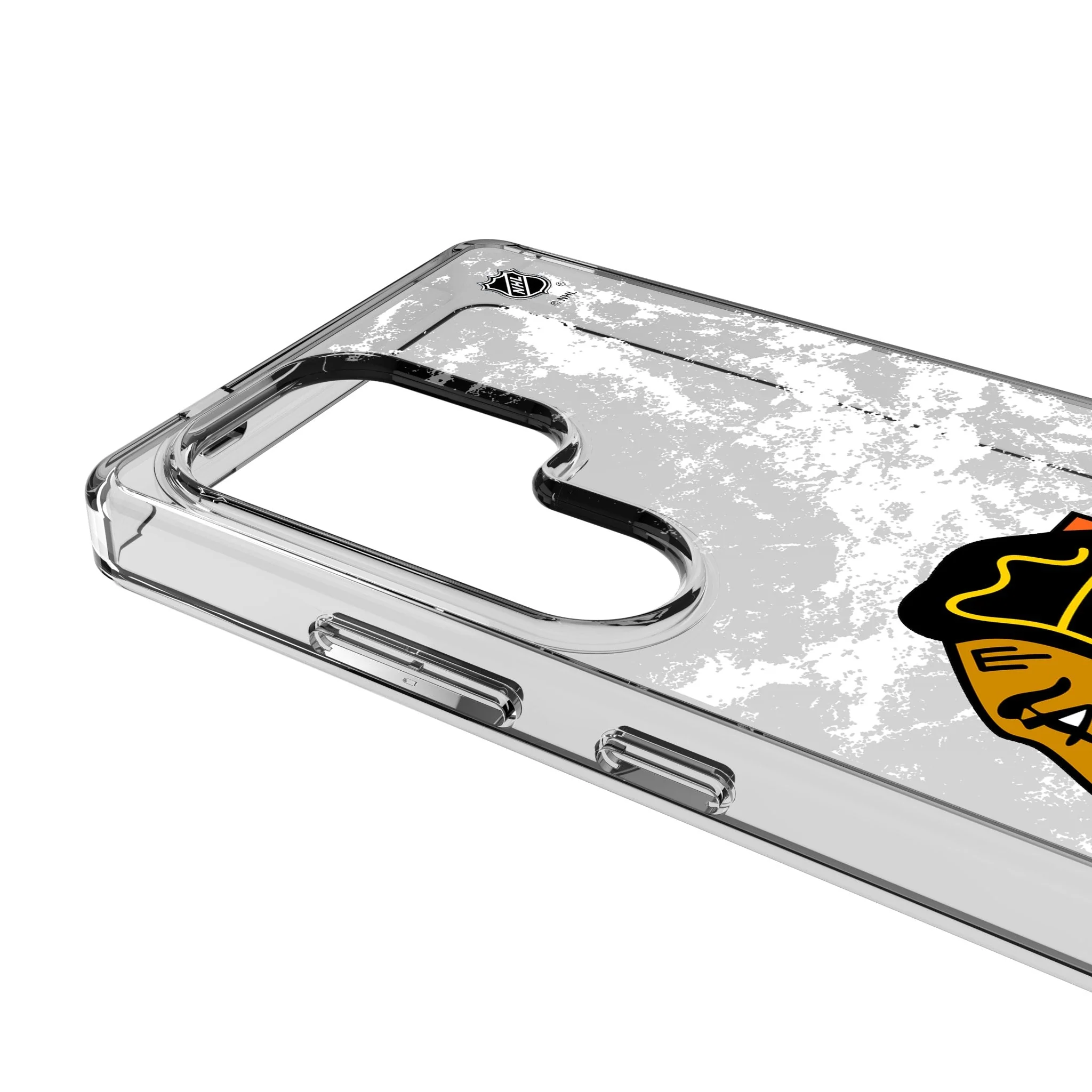 Chicago Blackhawks Ice Stripe Clear Phone Case for Samsung Galaxy - Image 3