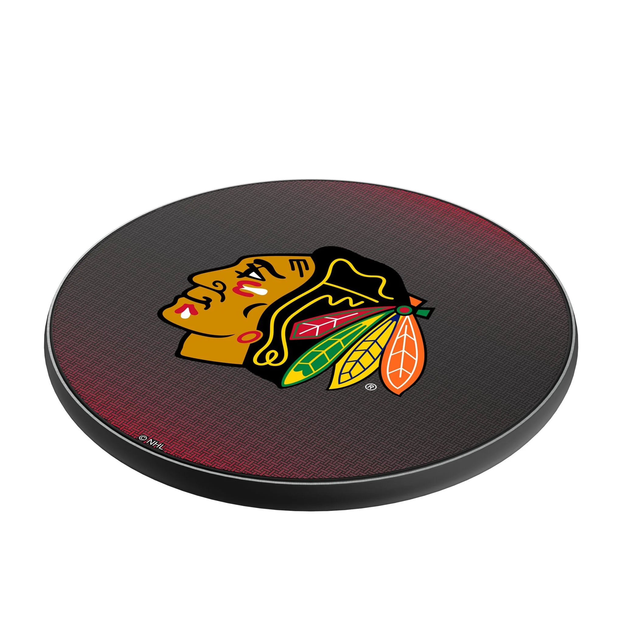 Chicago Blackhawks Linen 15-Watt Wireless Charger - Image 2