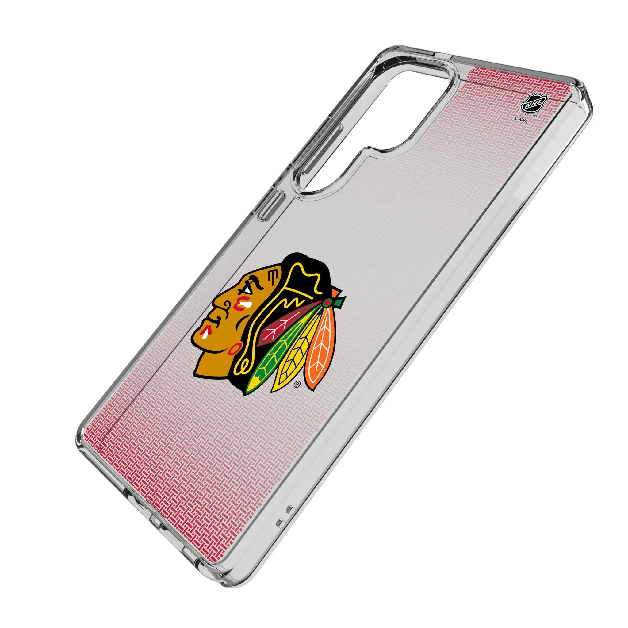Chicago Blackhawks Linen Clear Phone Case for Samsung Galaxy - Image 2