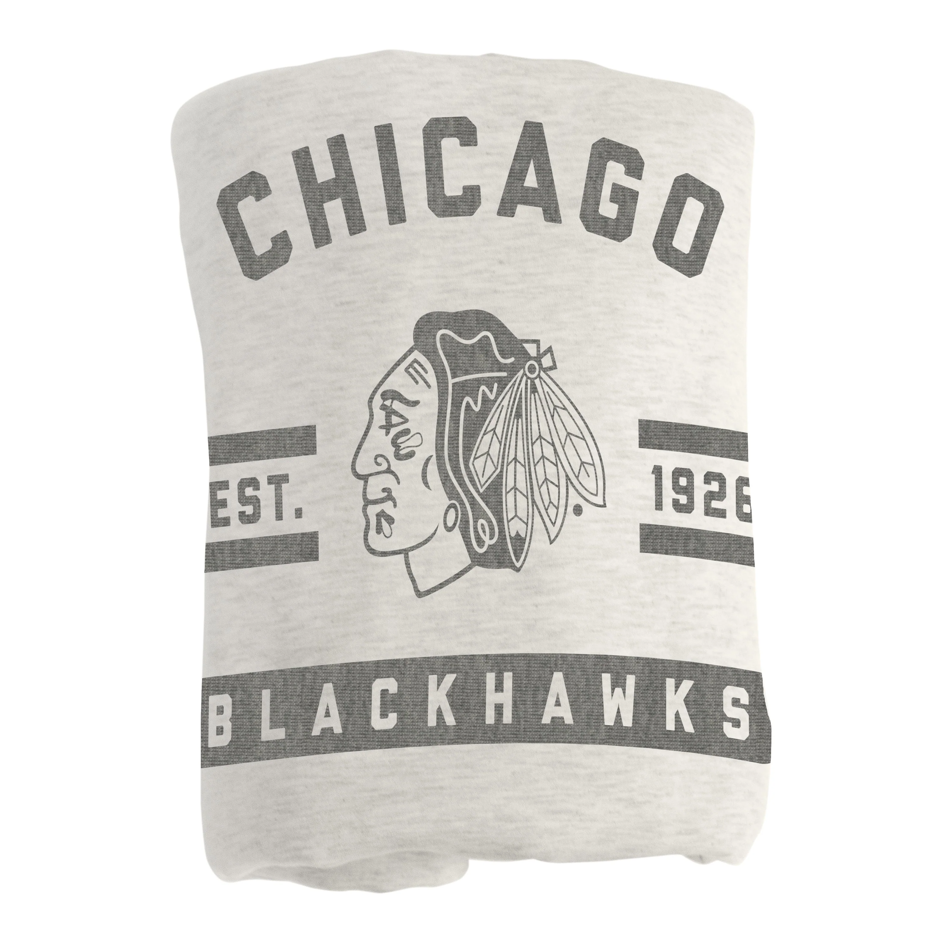 Chicago Blackhawks Oatmeal Sweatshirt Blanket - Image 3