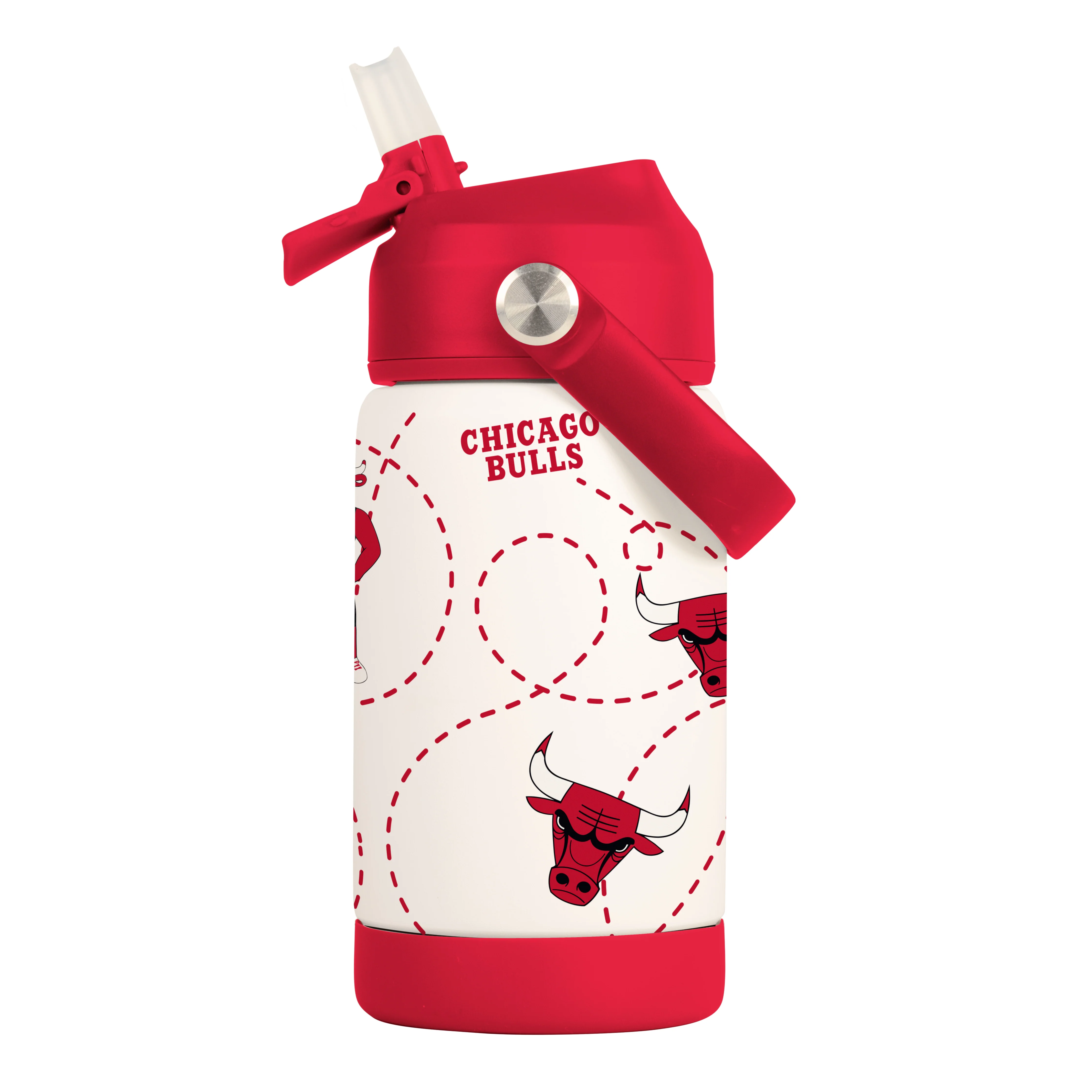 Chicago Bulls 12oz Mascot SS Kids Bottle - Image 2