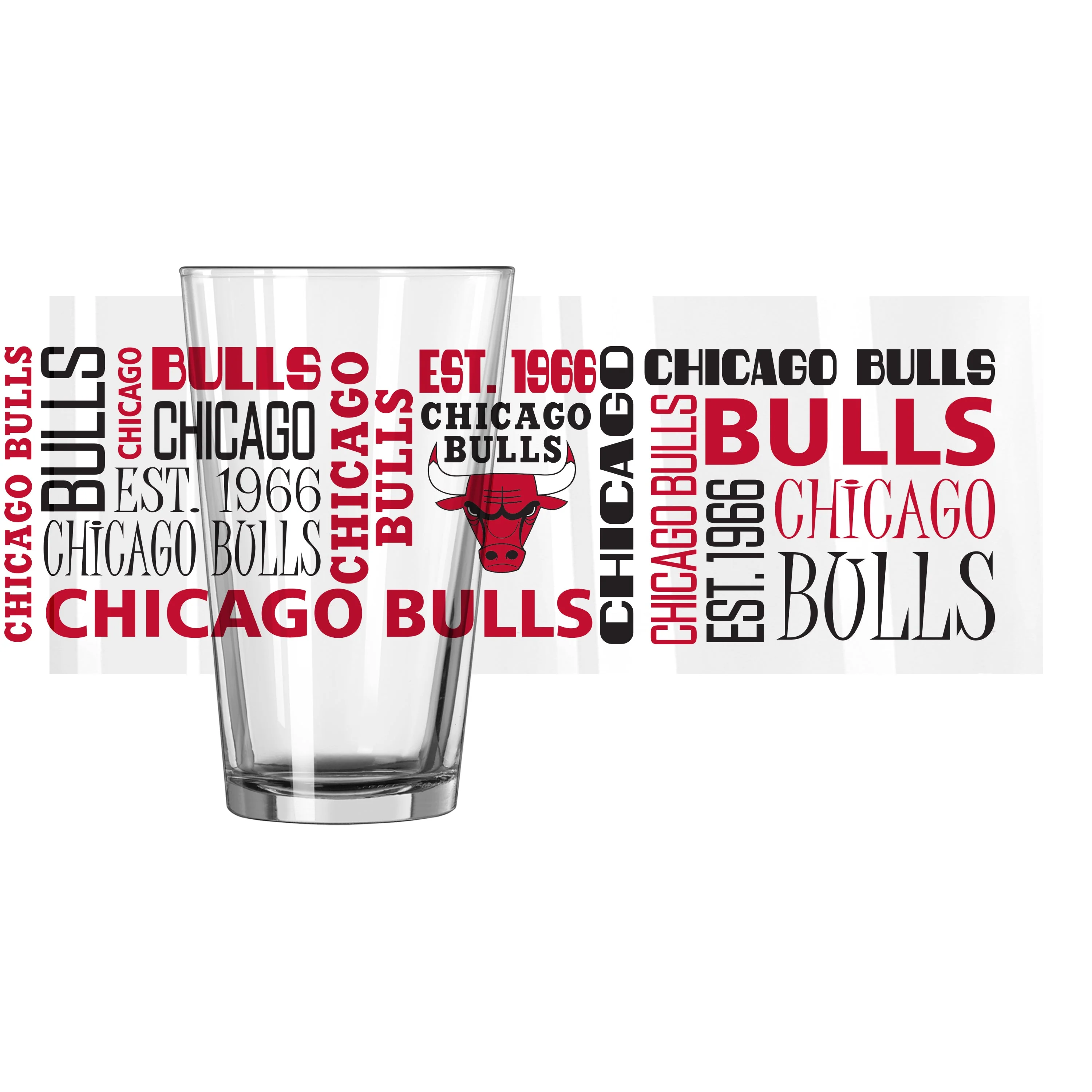 Chicago Bulls 16oz Spirit Pint Glass - Image 2