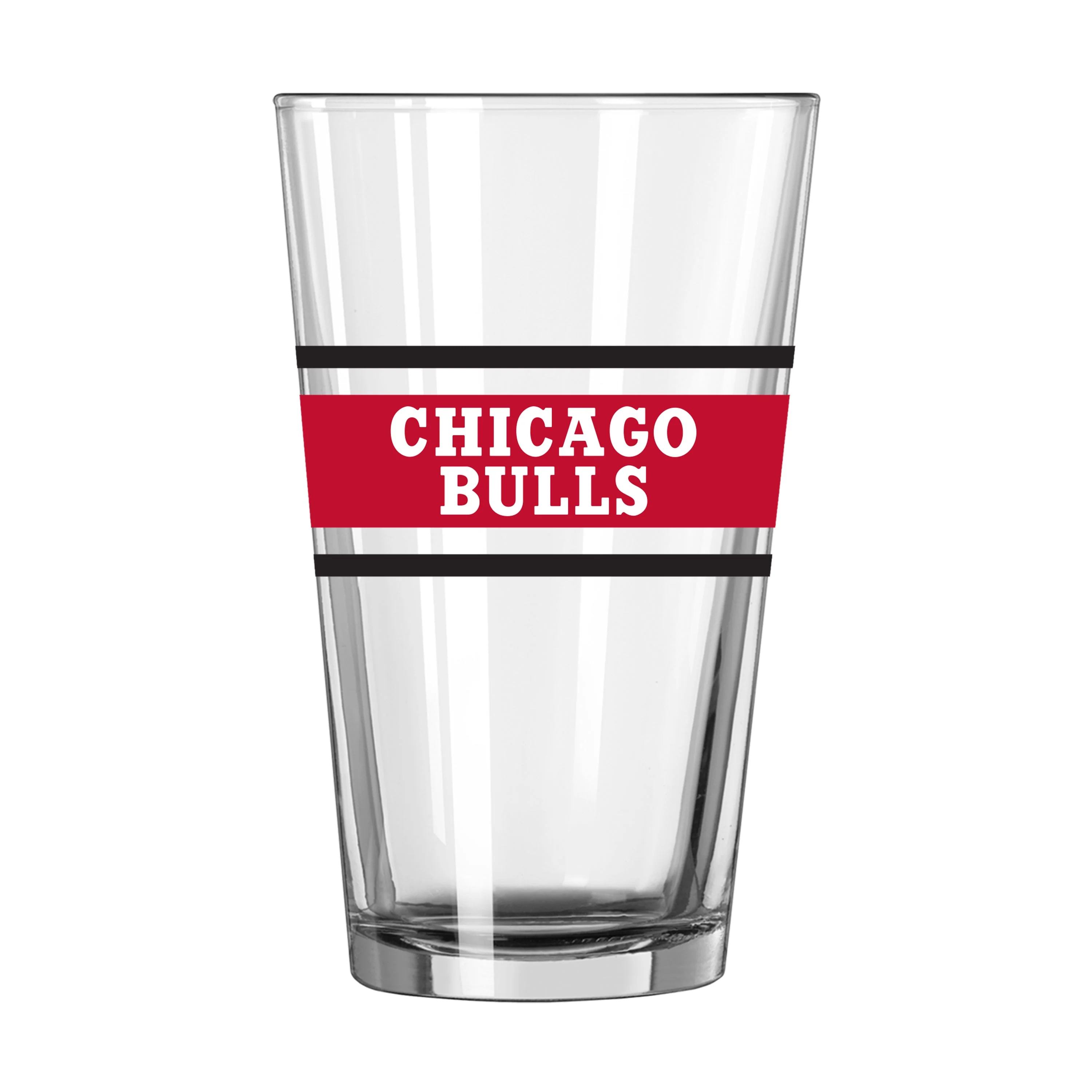 Chicago Bulls 16oz Stripe Pint Glass - Image 2