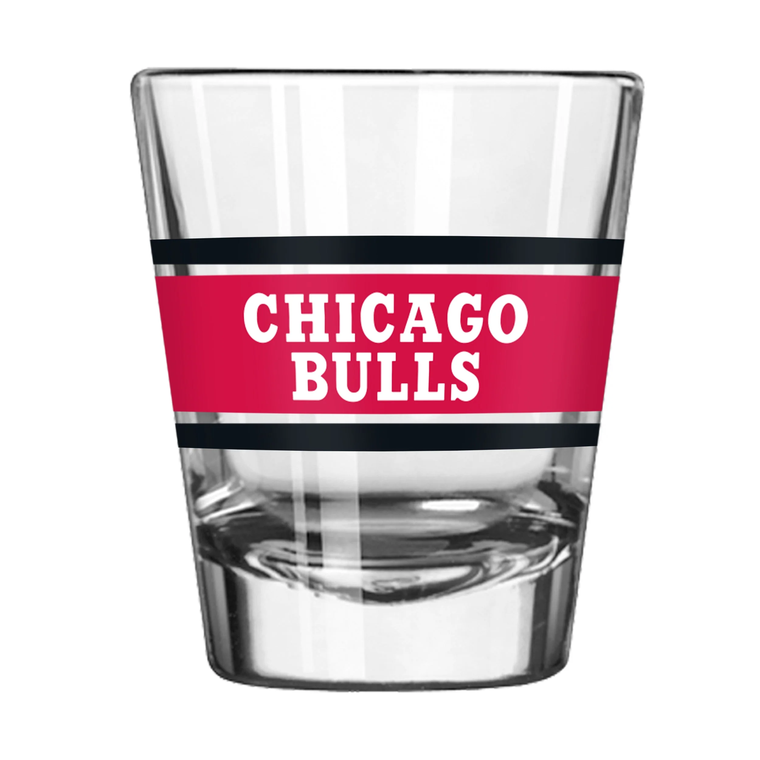 Chicago Bulls 2oz Stripe Shot Glass