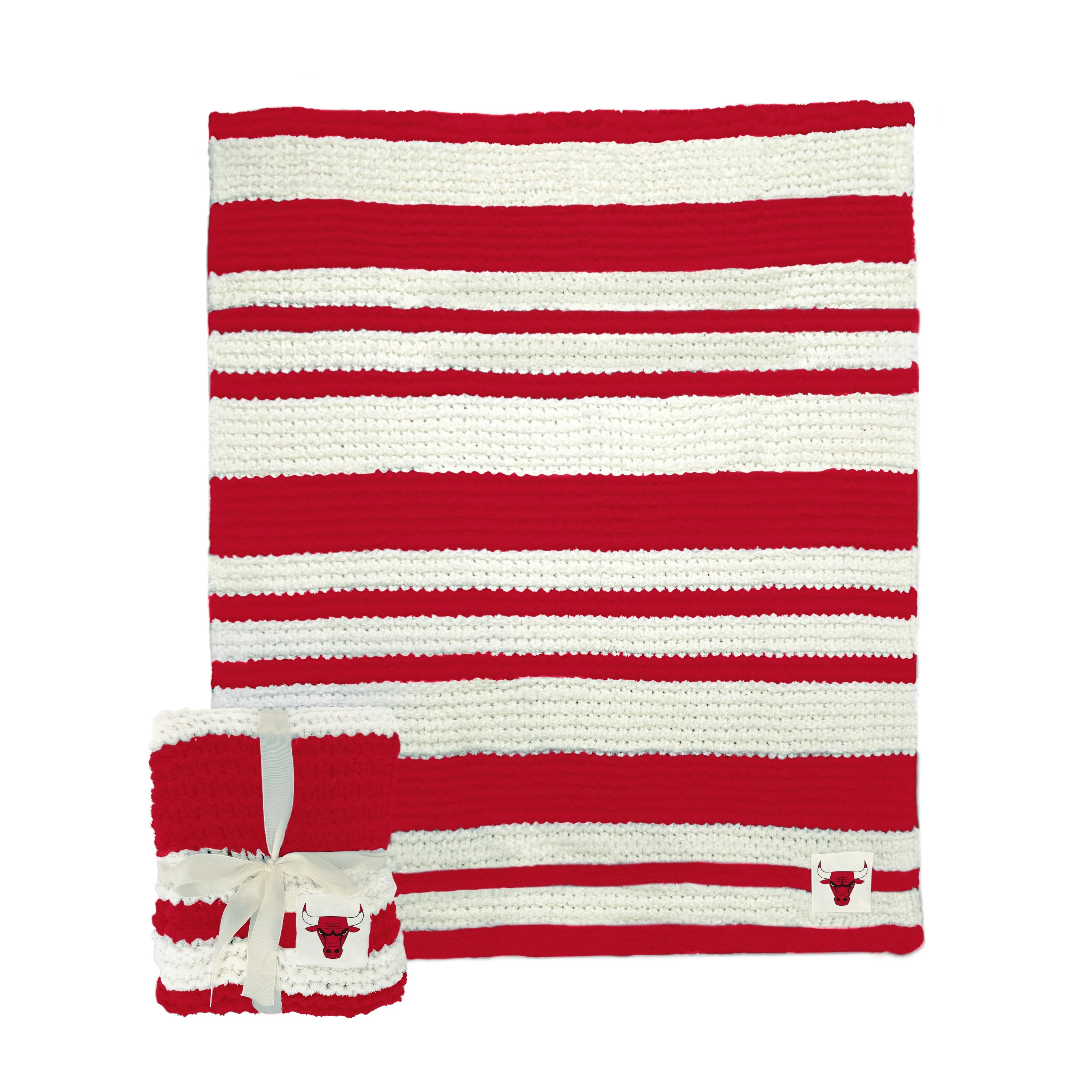 Chicago Bulls Cable Knit Throw 50x60