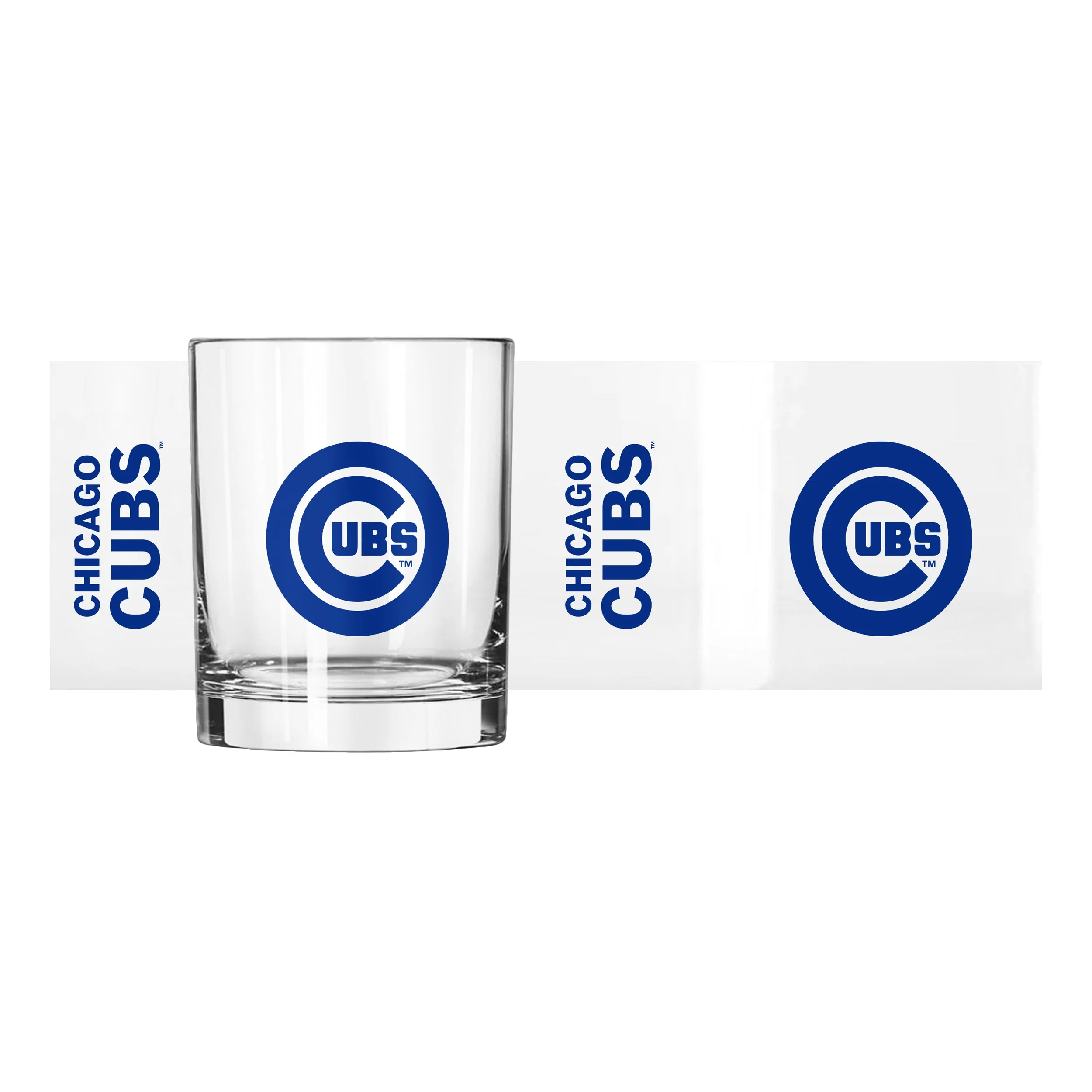 Chicago Cubs 14oz Gameday Rocks Glass - Image 2