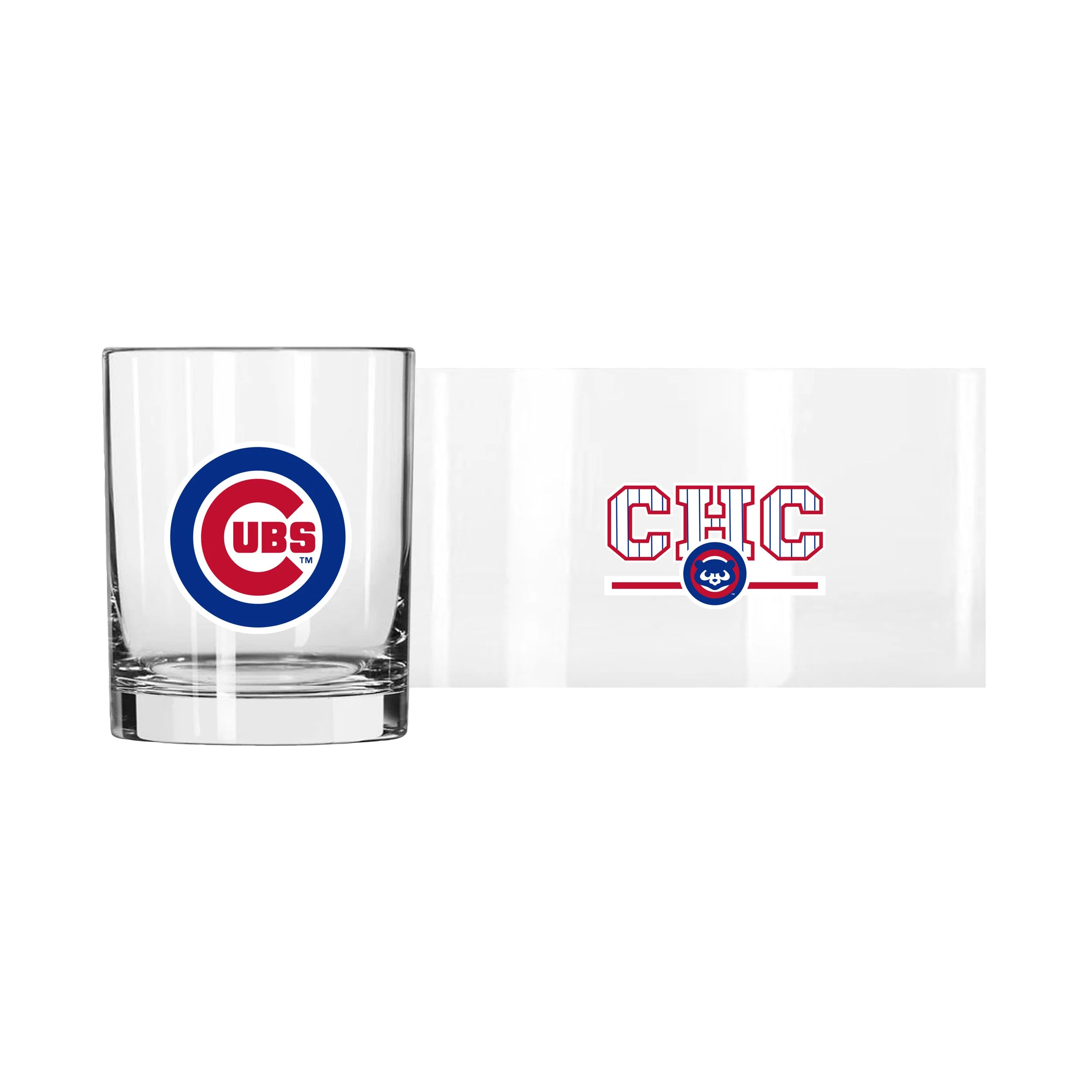 Chicago Cubs 14oz Letterman Rocks Glass - Image 2