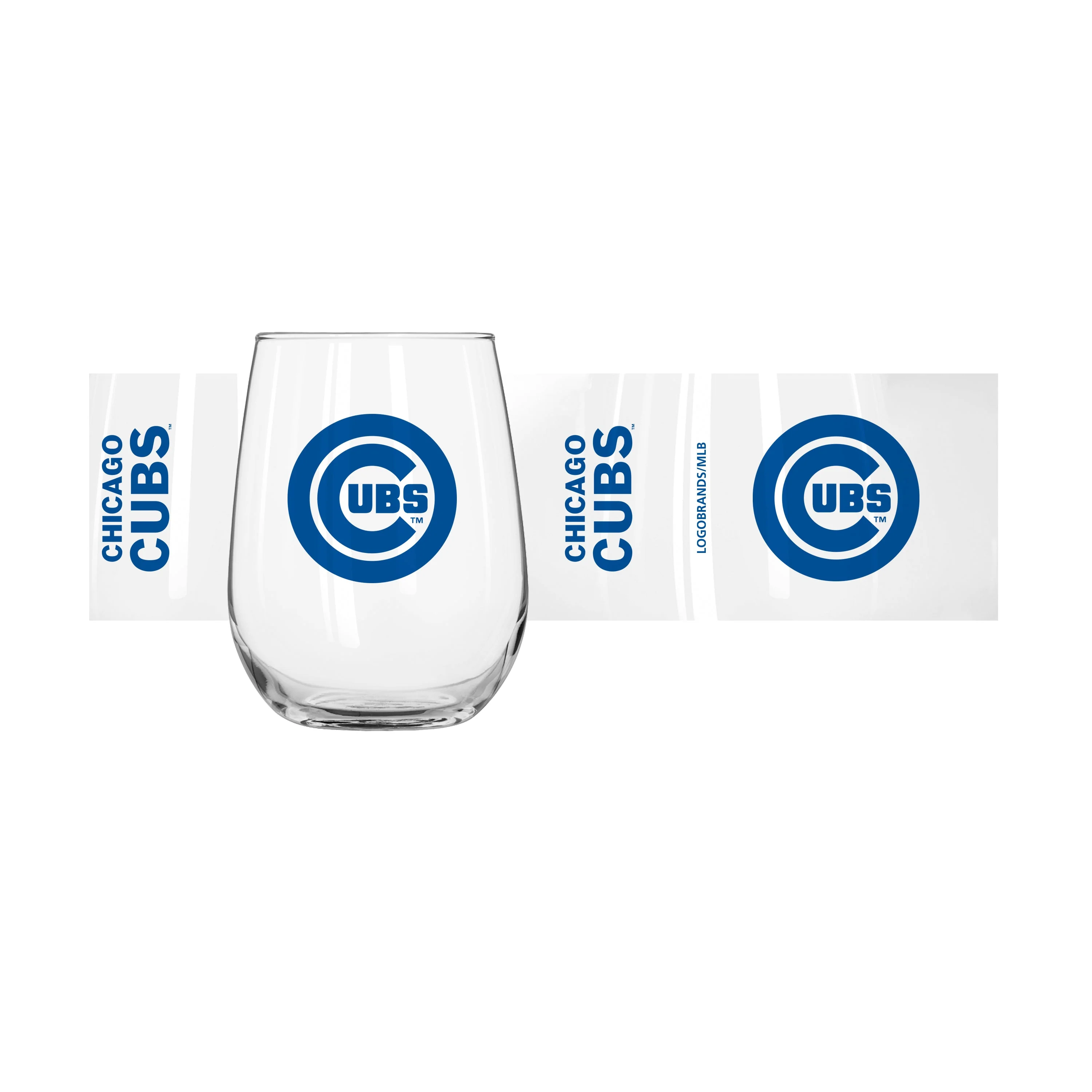 Chicago Cubs 16oz Gameday Curved Beverage Glass - Image 2