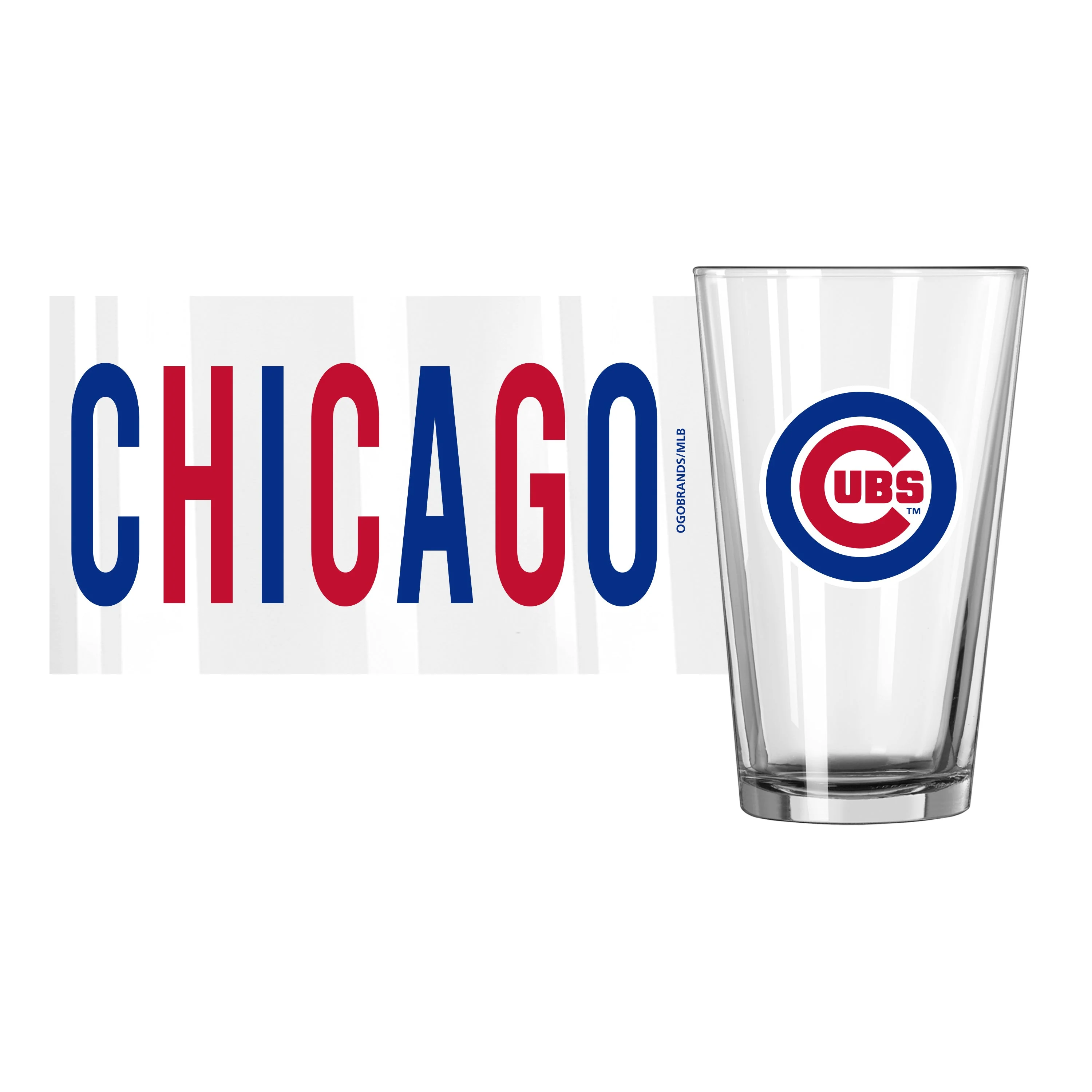 Chicago Cubs 16oz Overtime Pint Glass - Image 2