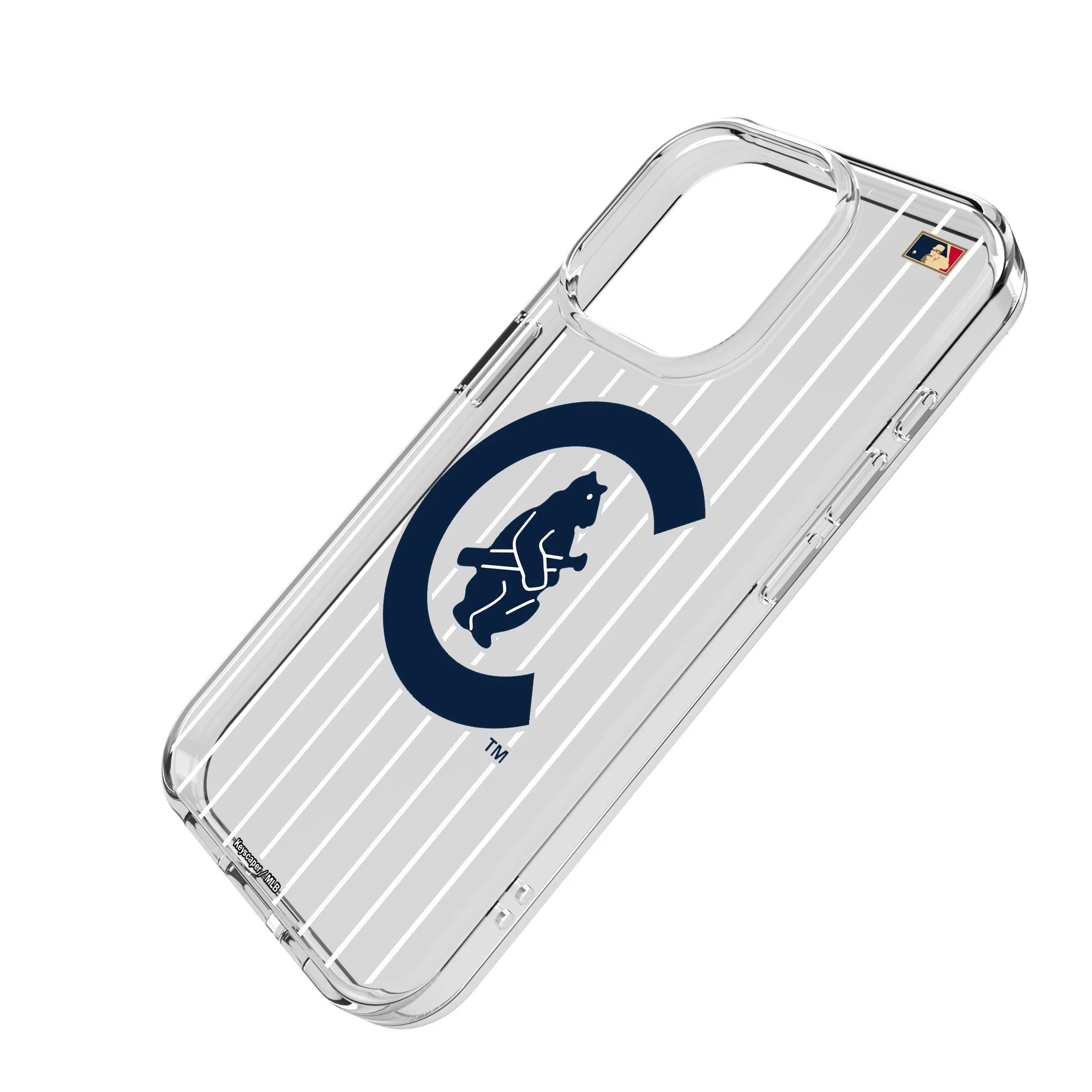 Chicago Cubs 1911-1912 - Cooperstown Collection Pinstripe Clear Phone Case for Apple iPhone - Image 2