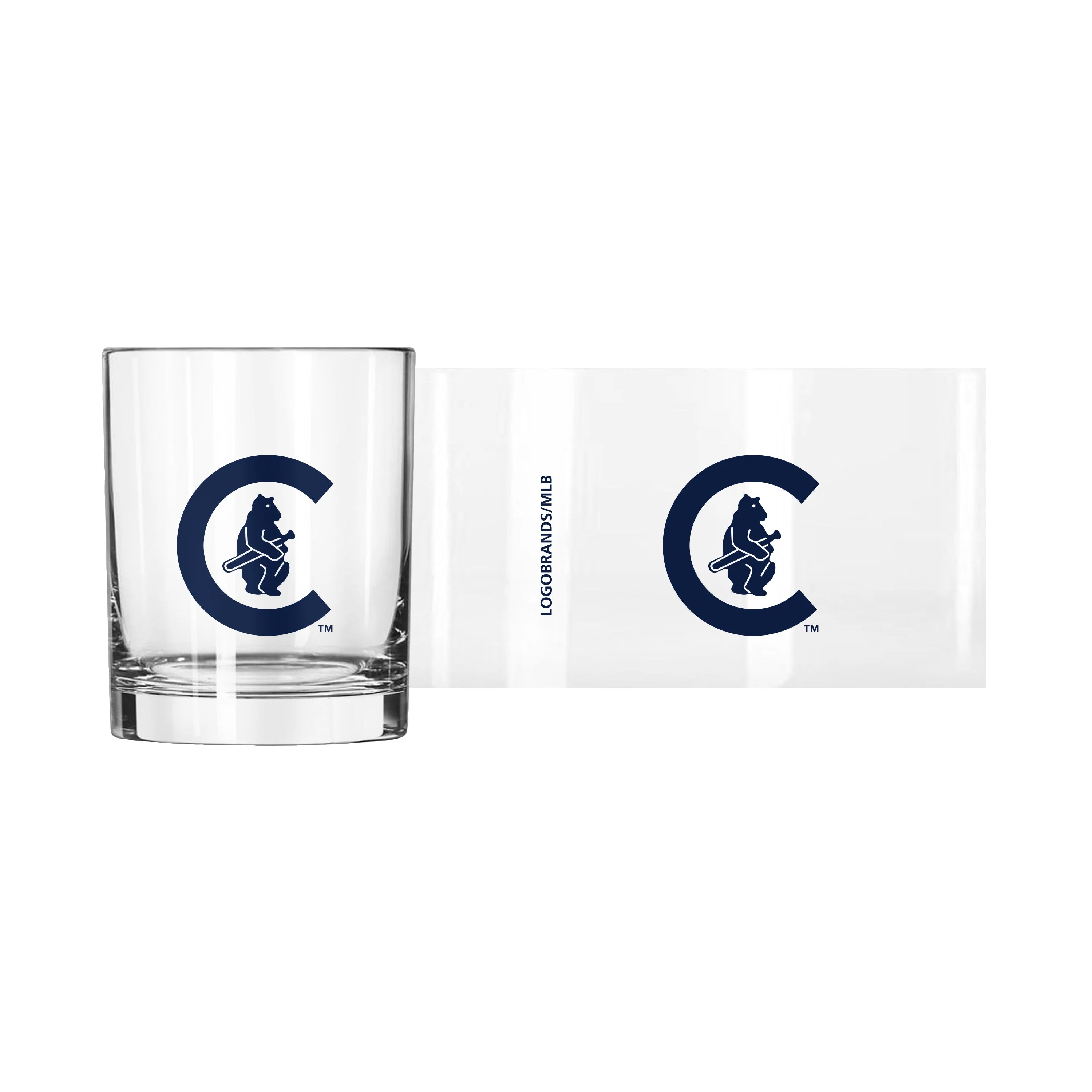 Chicago Cubs 1914 Bear 14oz Rocks Glass - Image 2
