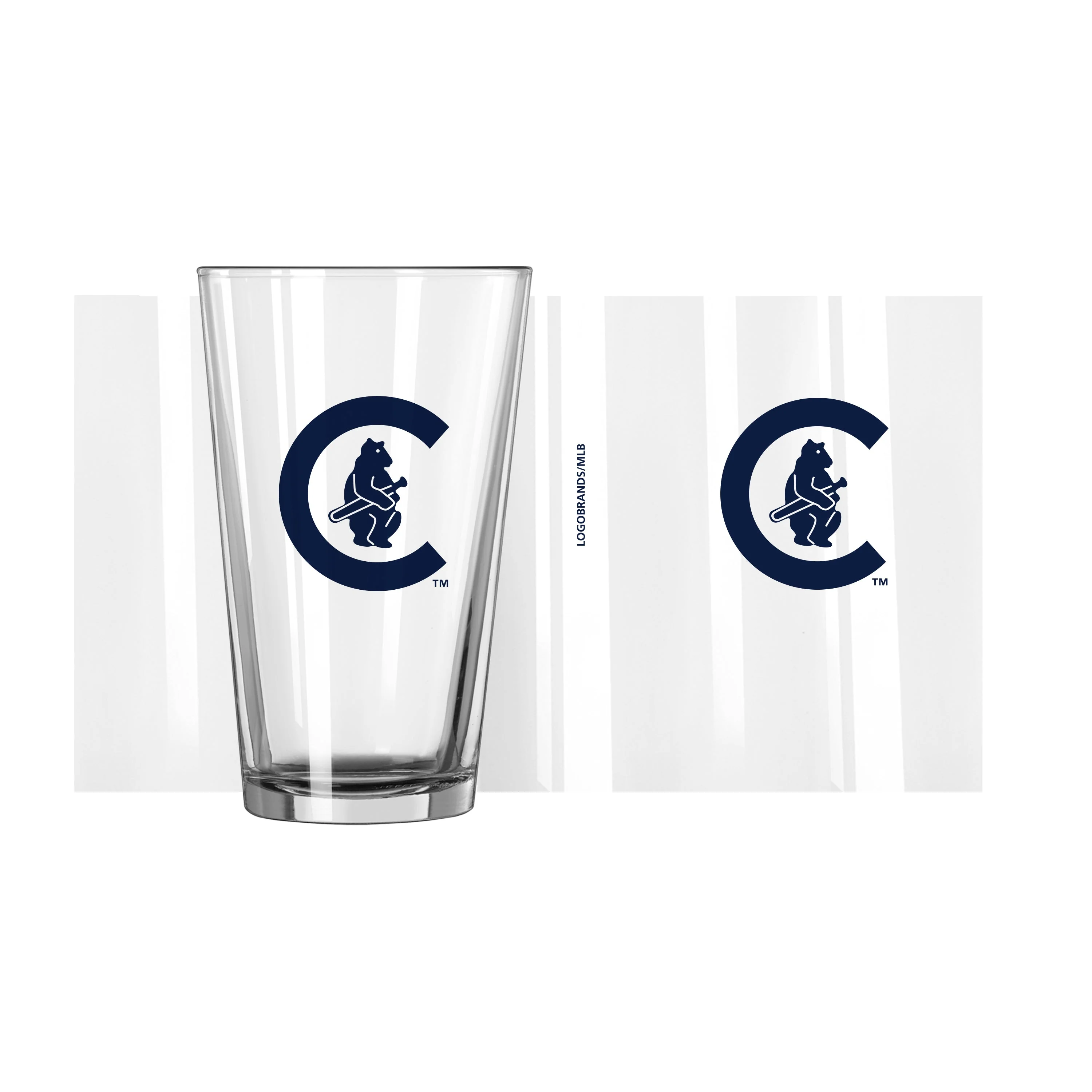 Chicago Cubs 1914 Bear 16oz Pint Glass - Image 2
