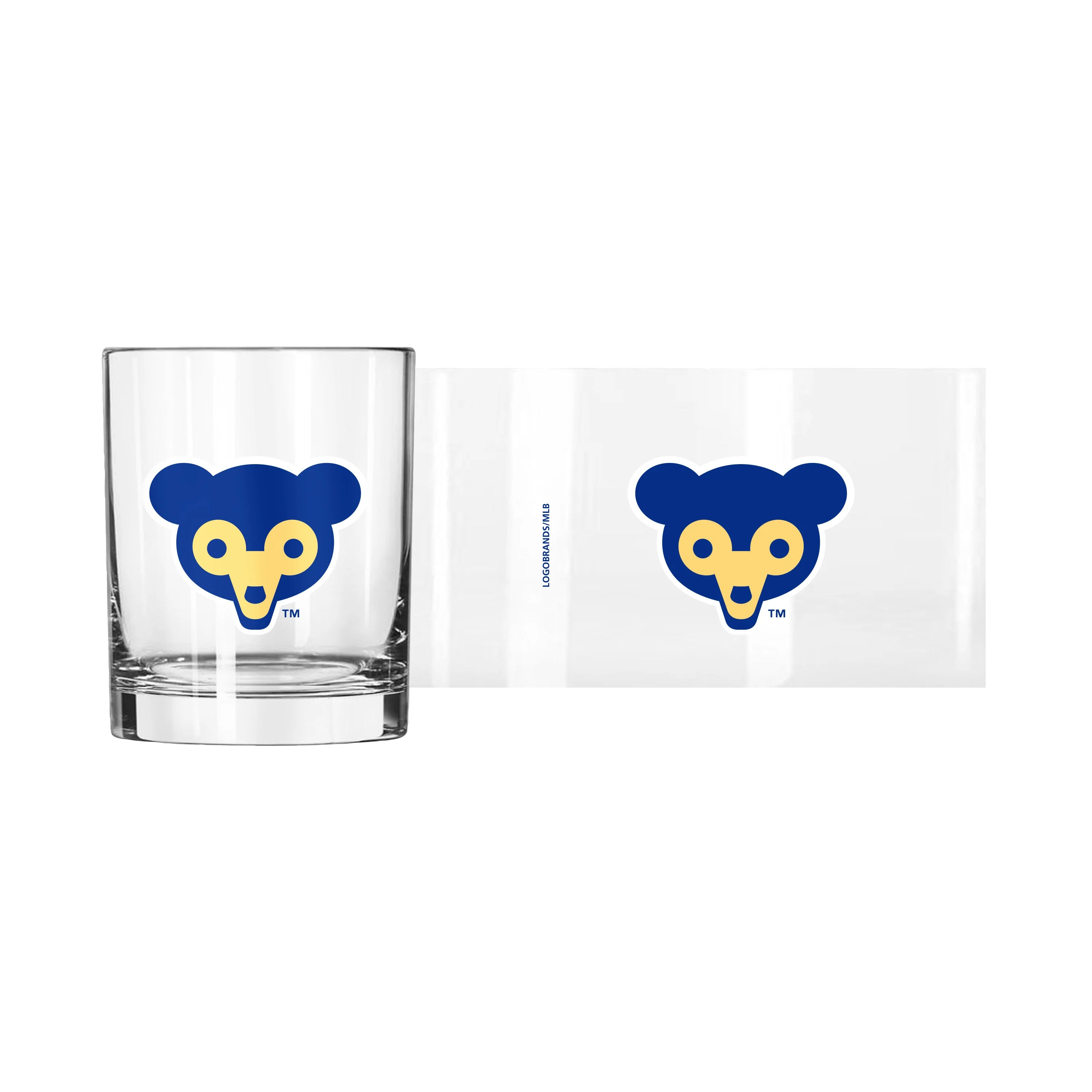 Chicago Cubs 1969 Cub Face 14oz Rocks Glass - Image 2