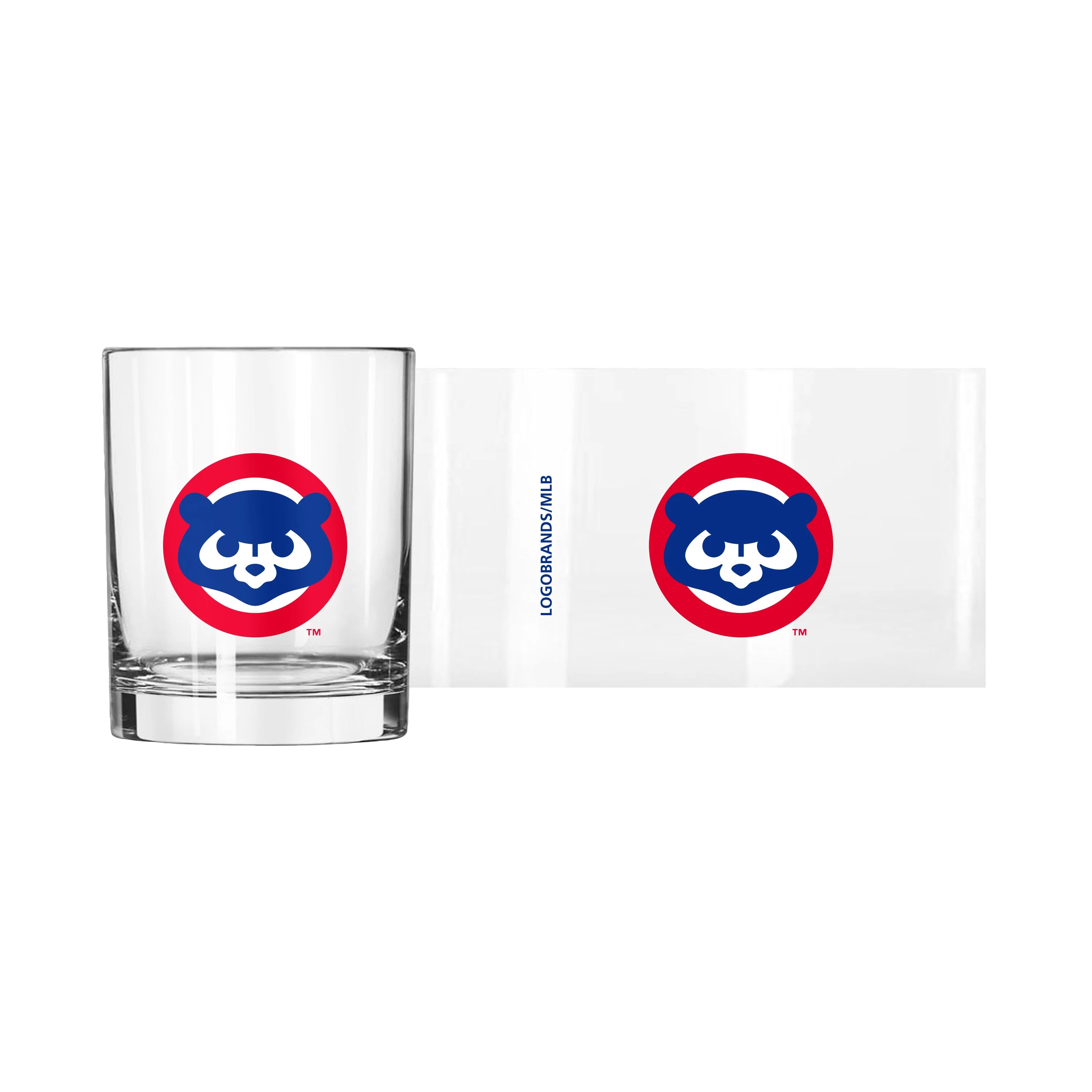 Chicago Cubs 1984 Cub Face 14oz Rocks Glass - Image 2