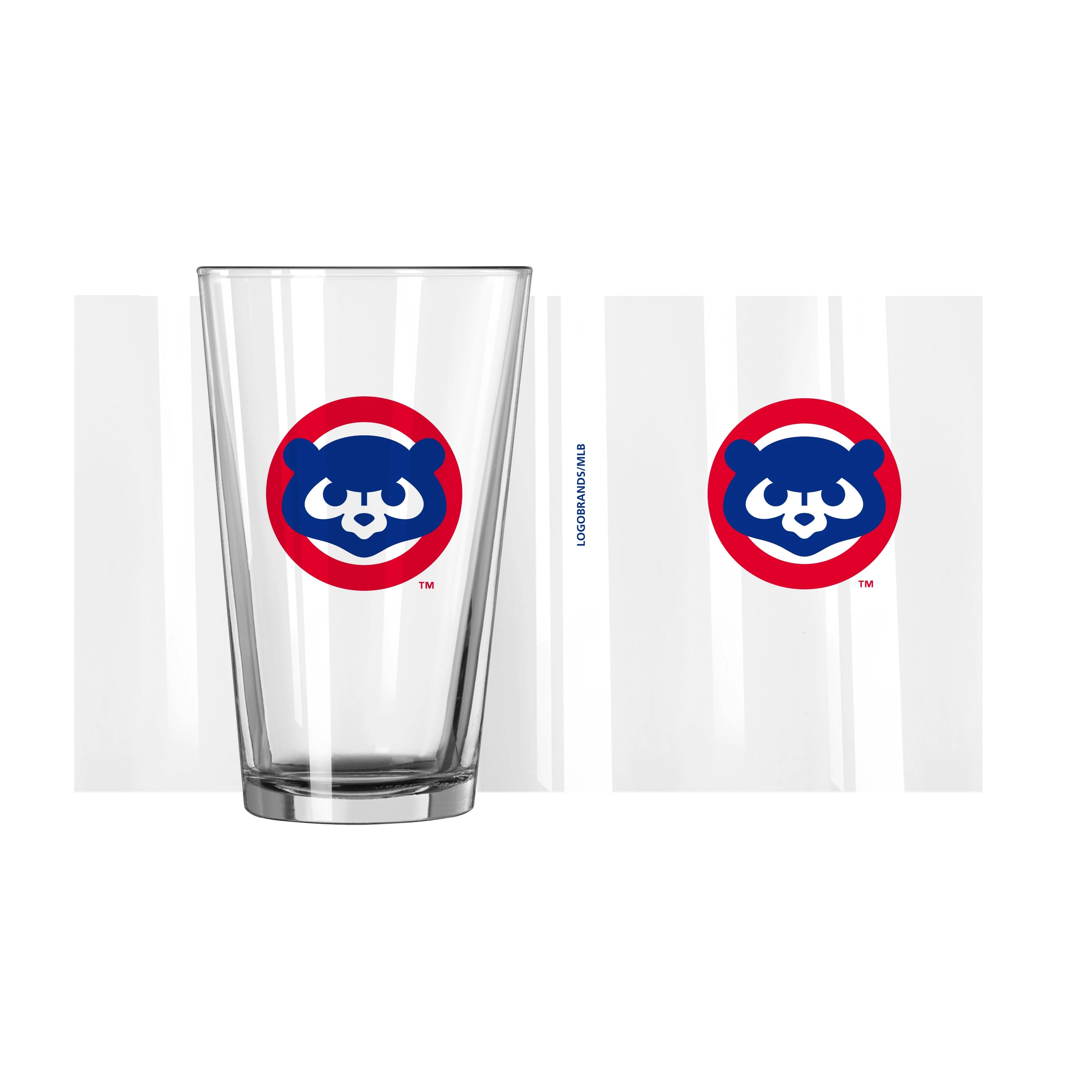 Chicago Cubs 1984 Cub Face 16oz Pint Glass - Image 2