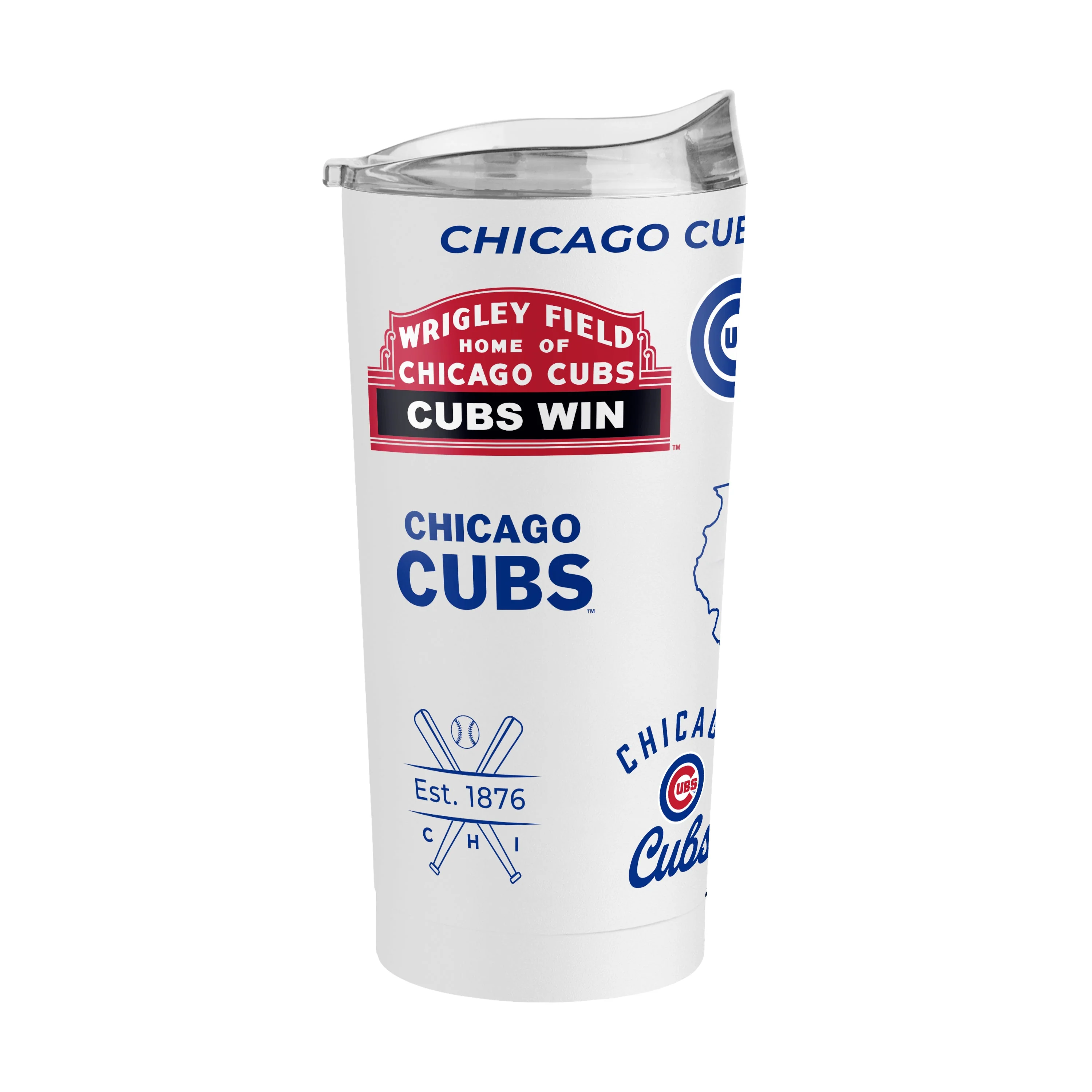 Chicago Cubs 20oz Heritage Threds Powder Coat Tumbler - Image 2