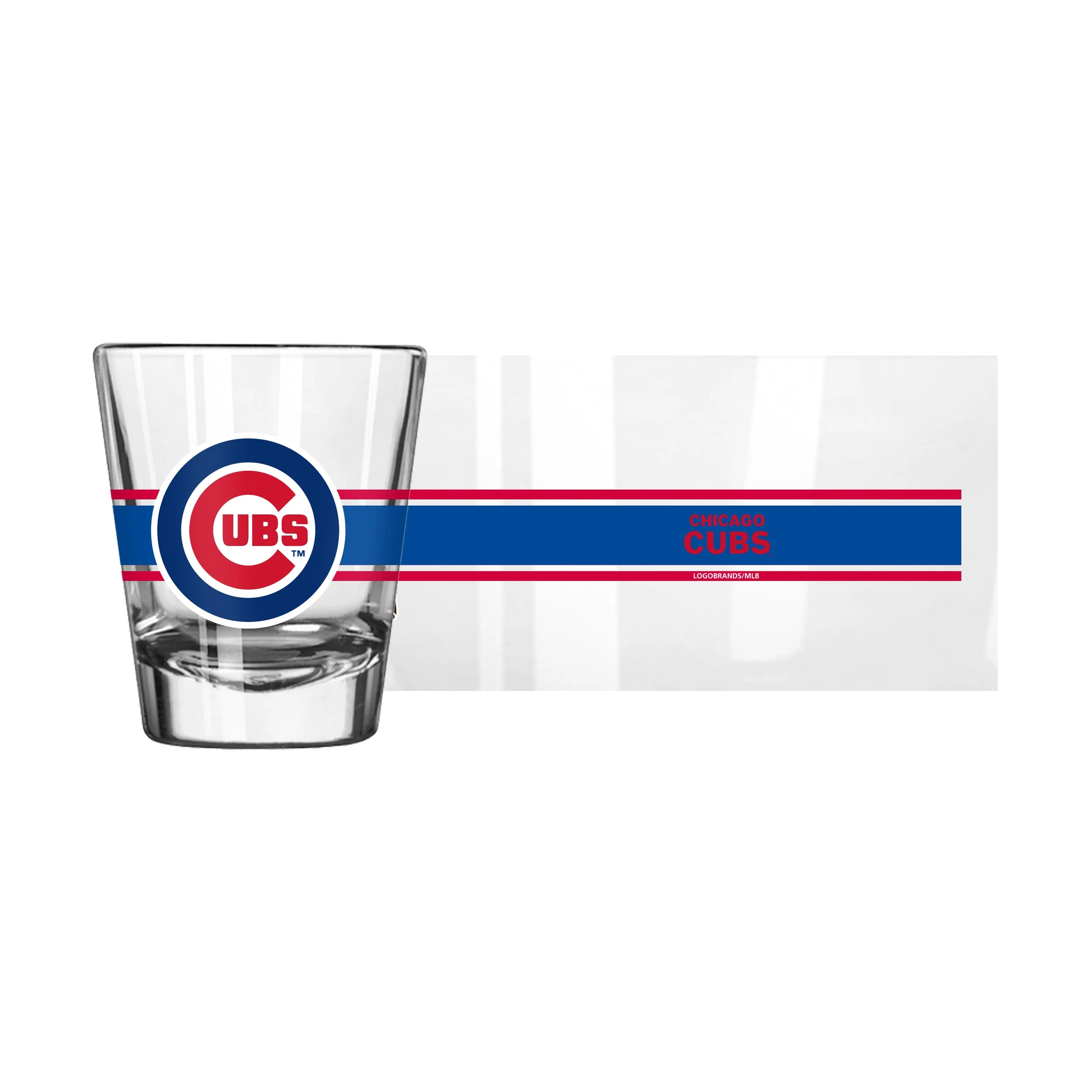 Chicago Cubs 2oz Stripe Shot Glass - Image 2