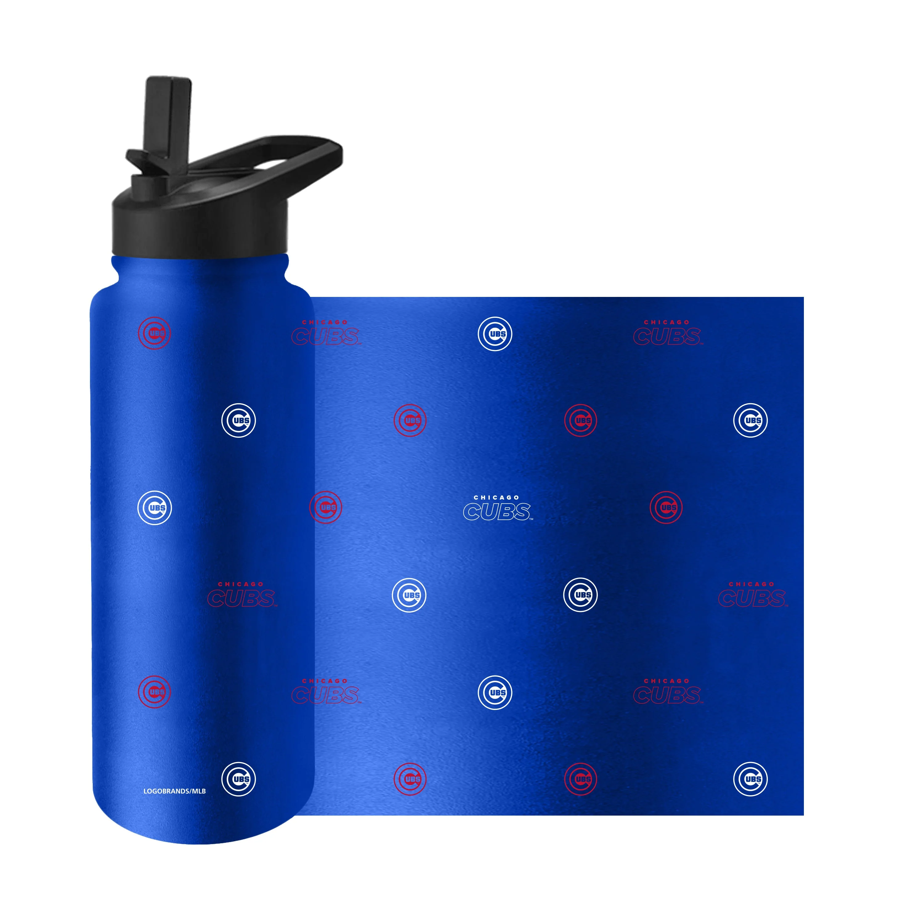 Chicago Cubs 34oz Step And Repeat Quencher Bottle - Image 3