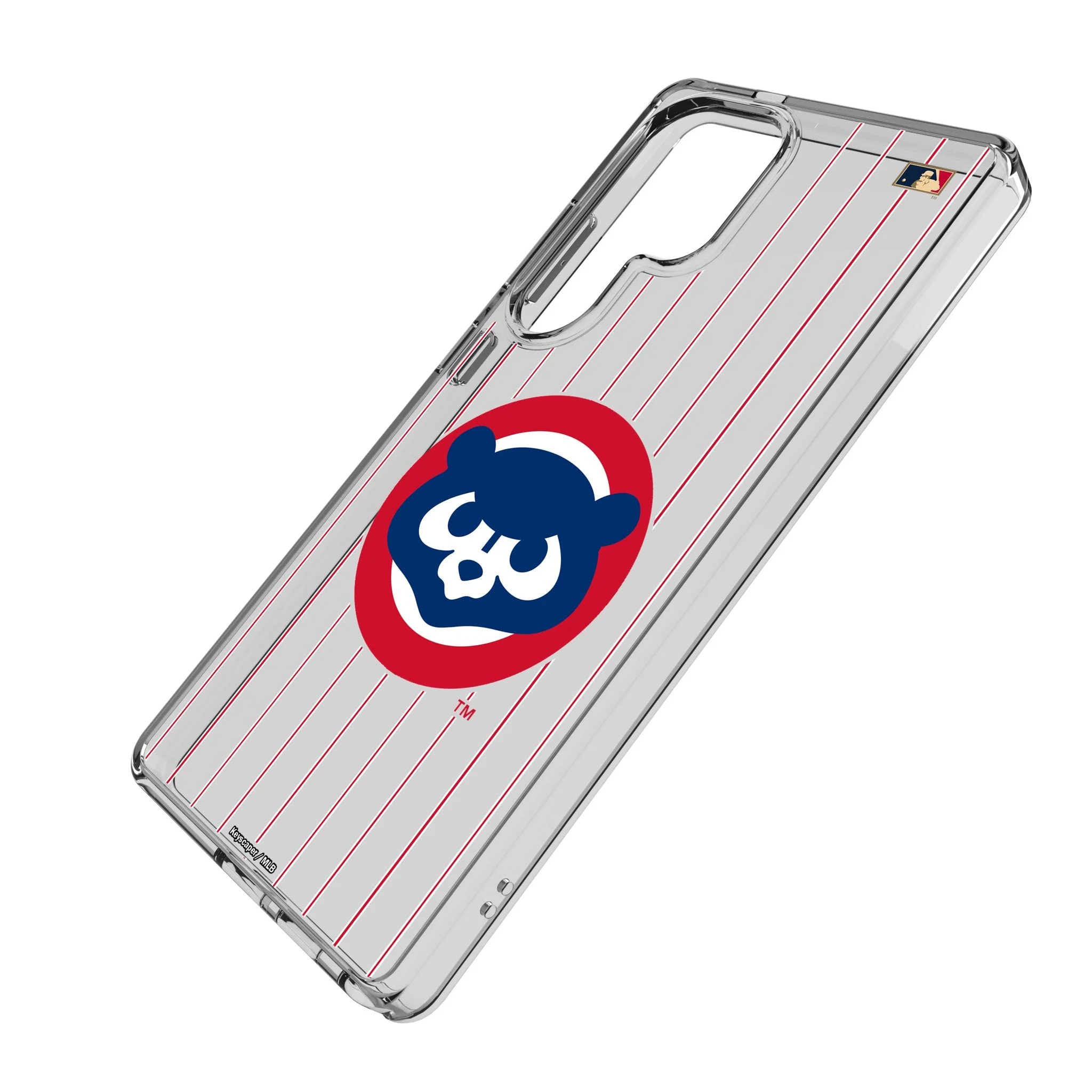 Chicago Cubs Home 1979-1993 - Cooperstown Collection Pinstripe Clear Phone Case for Samsung Galaxy - Image 2
