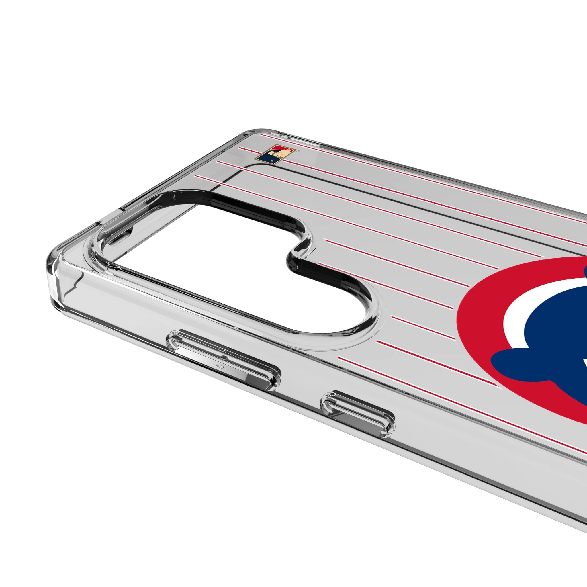 Chicago Cubs Home 1979-1993 - Cooperstown Collection Pinstripe Clear Phone Case for Samsung Galaxy - Image 3