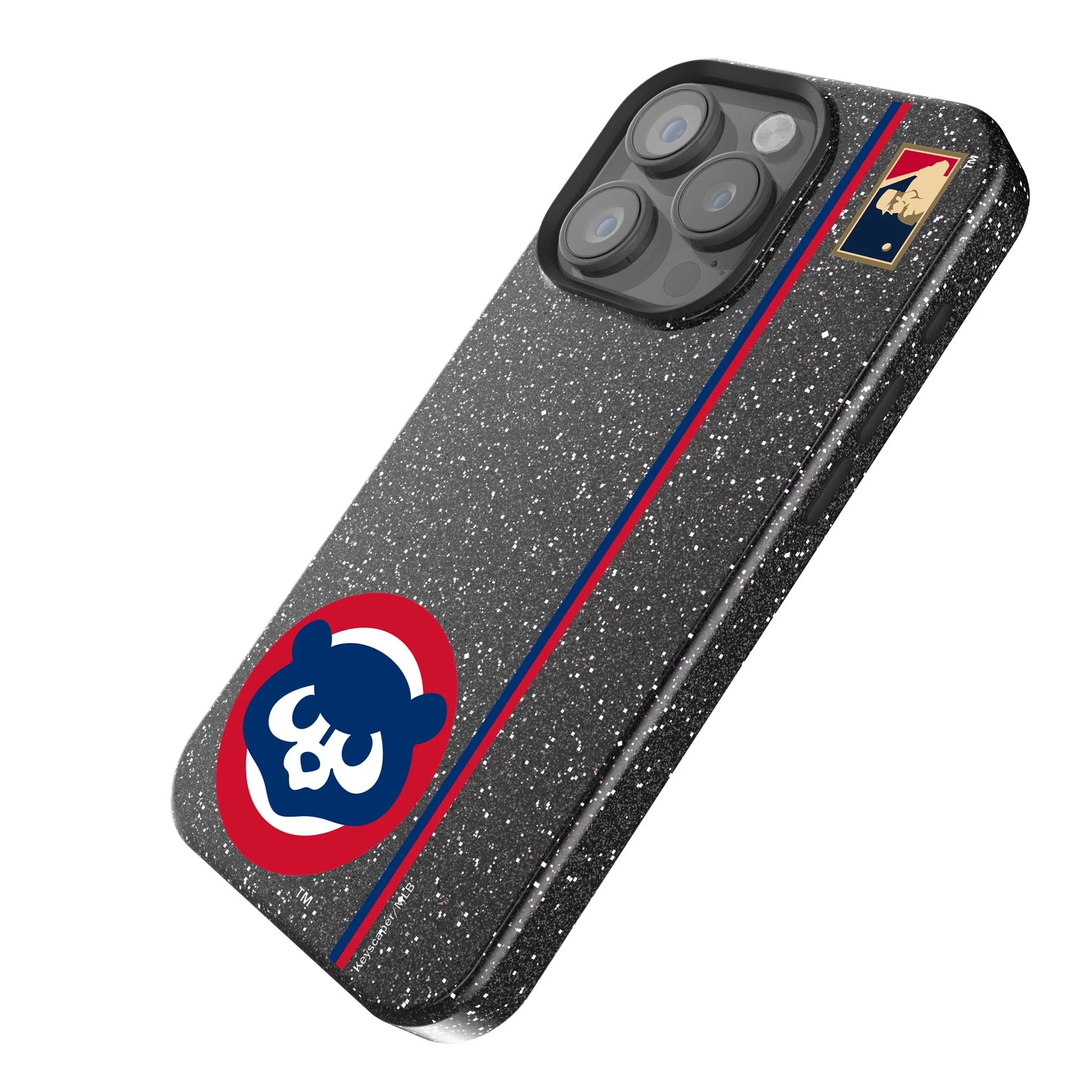 Chicago Cubs Home 1979-1993 - Cooperstown Collection Sidebar Bling Phone Case - Image 2