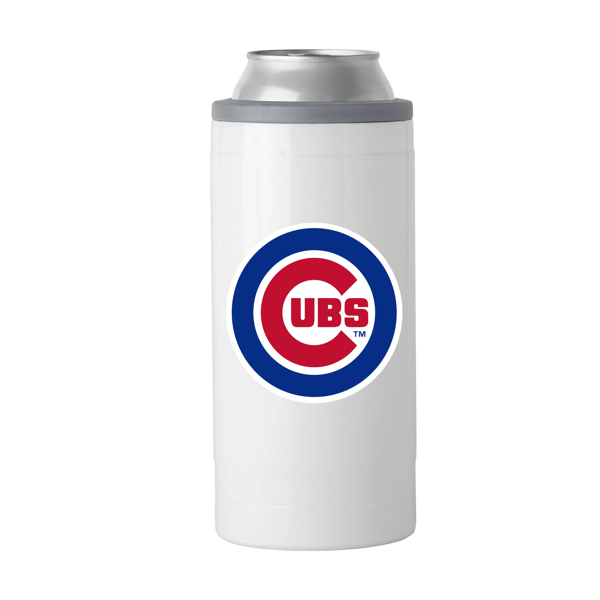 Chicago Cubs Letterman 12 oz Slim Can Coolie - Image 2
