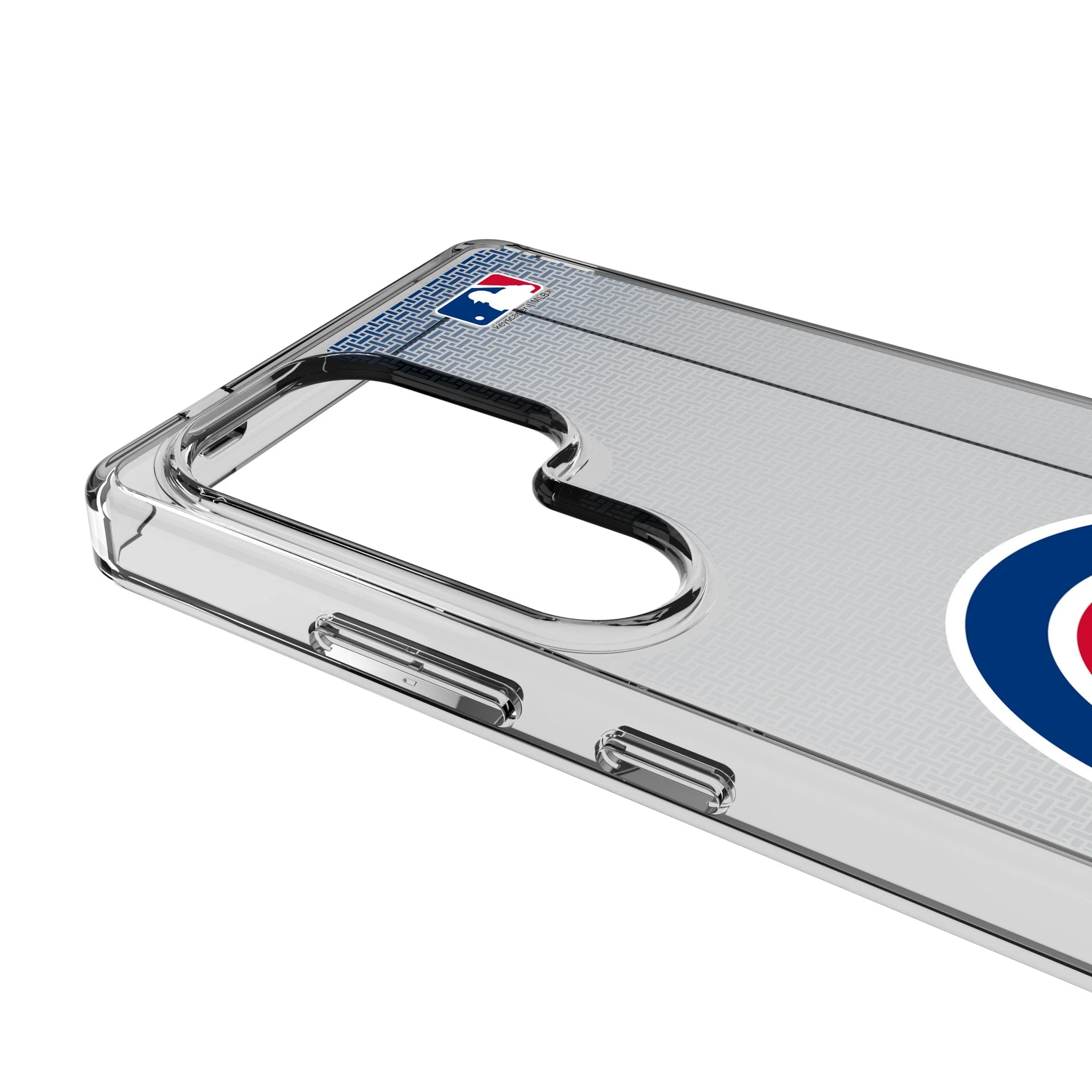 Chicago Cubs Linen Clear Phone Case for Samsung Galaxy - Image 3