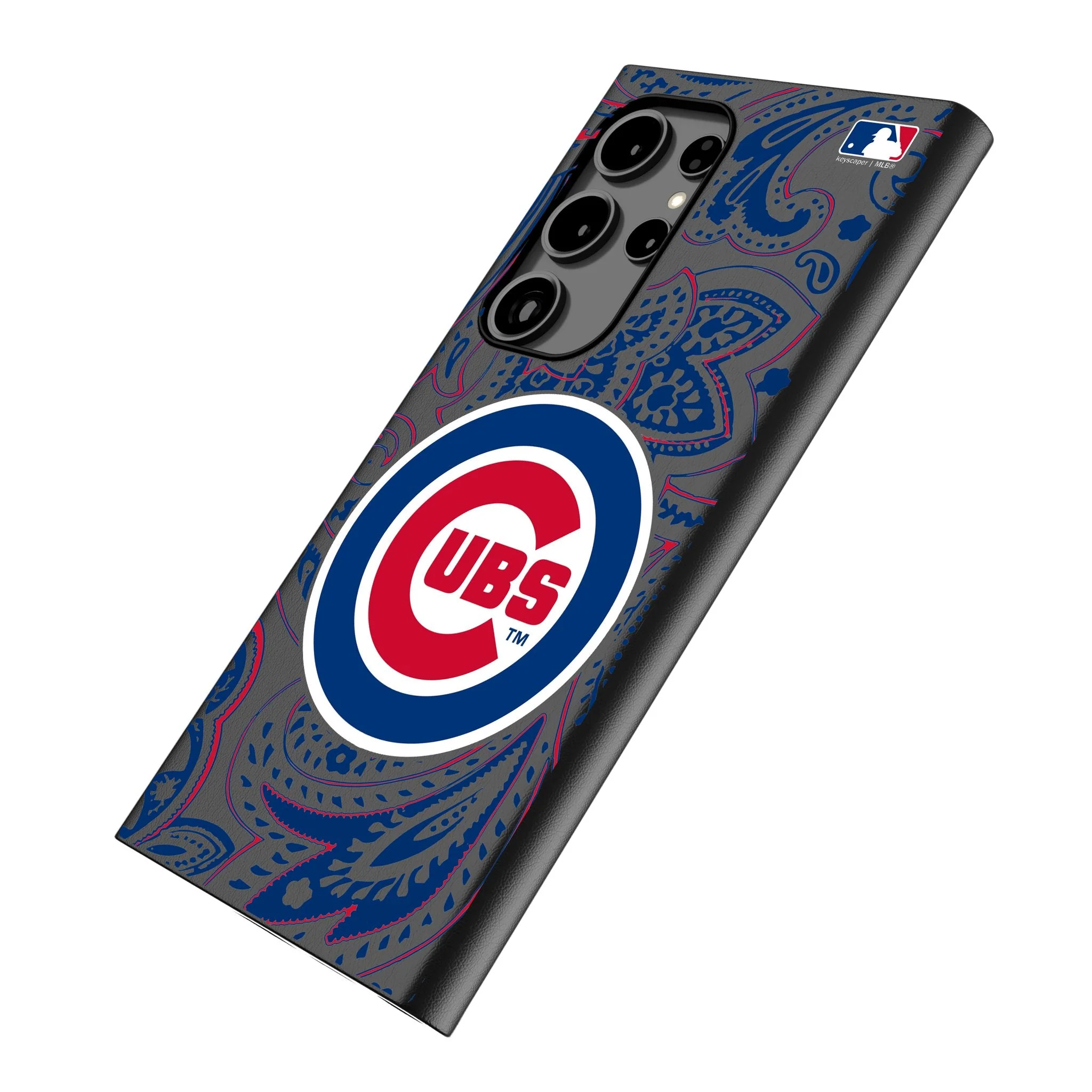 Chicago Cubs Paisley MagSafe Compatible Phone Case for Samsung Galaxy - Image 2