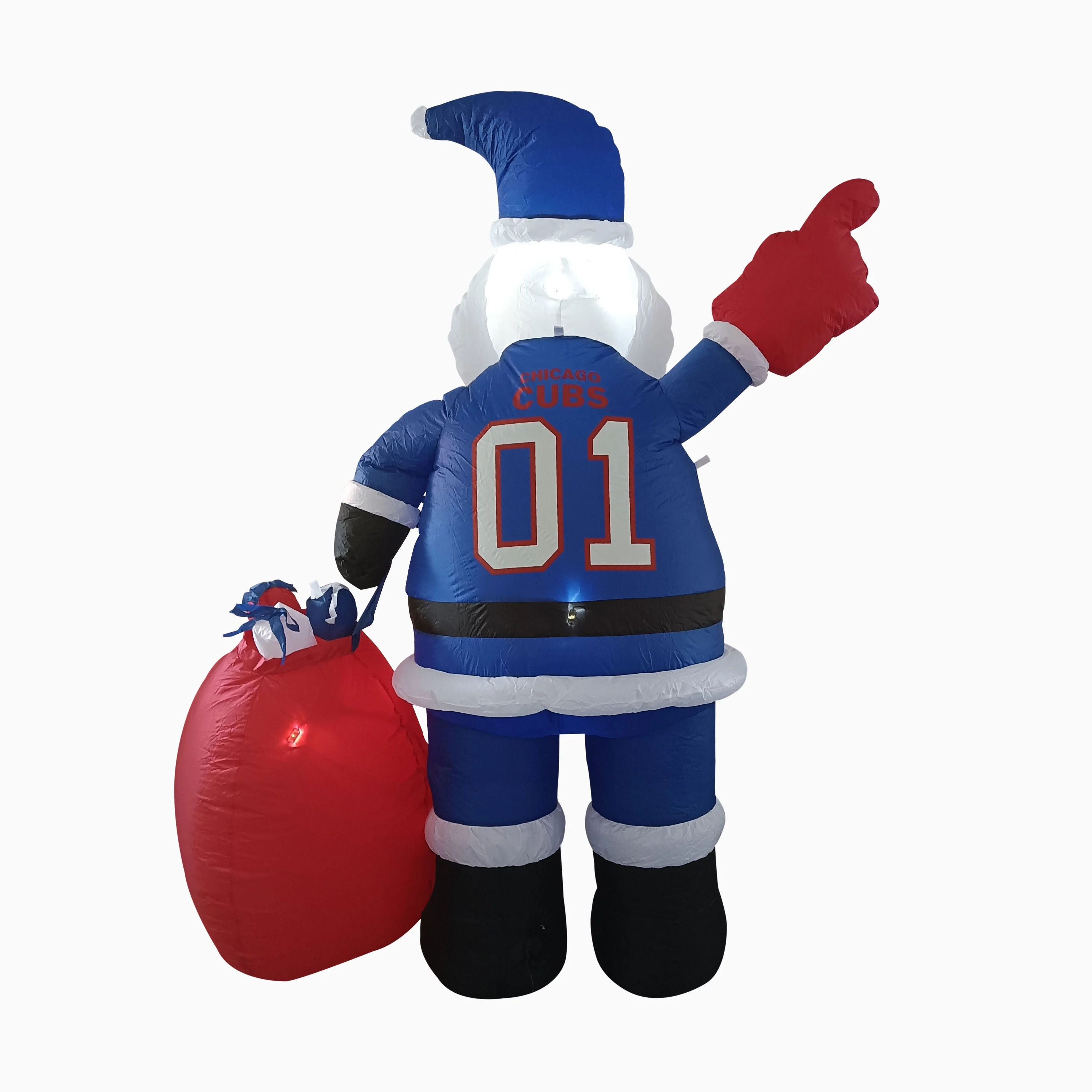 Chicago Cubs Santa Claus Yard Inflatable - Image 3