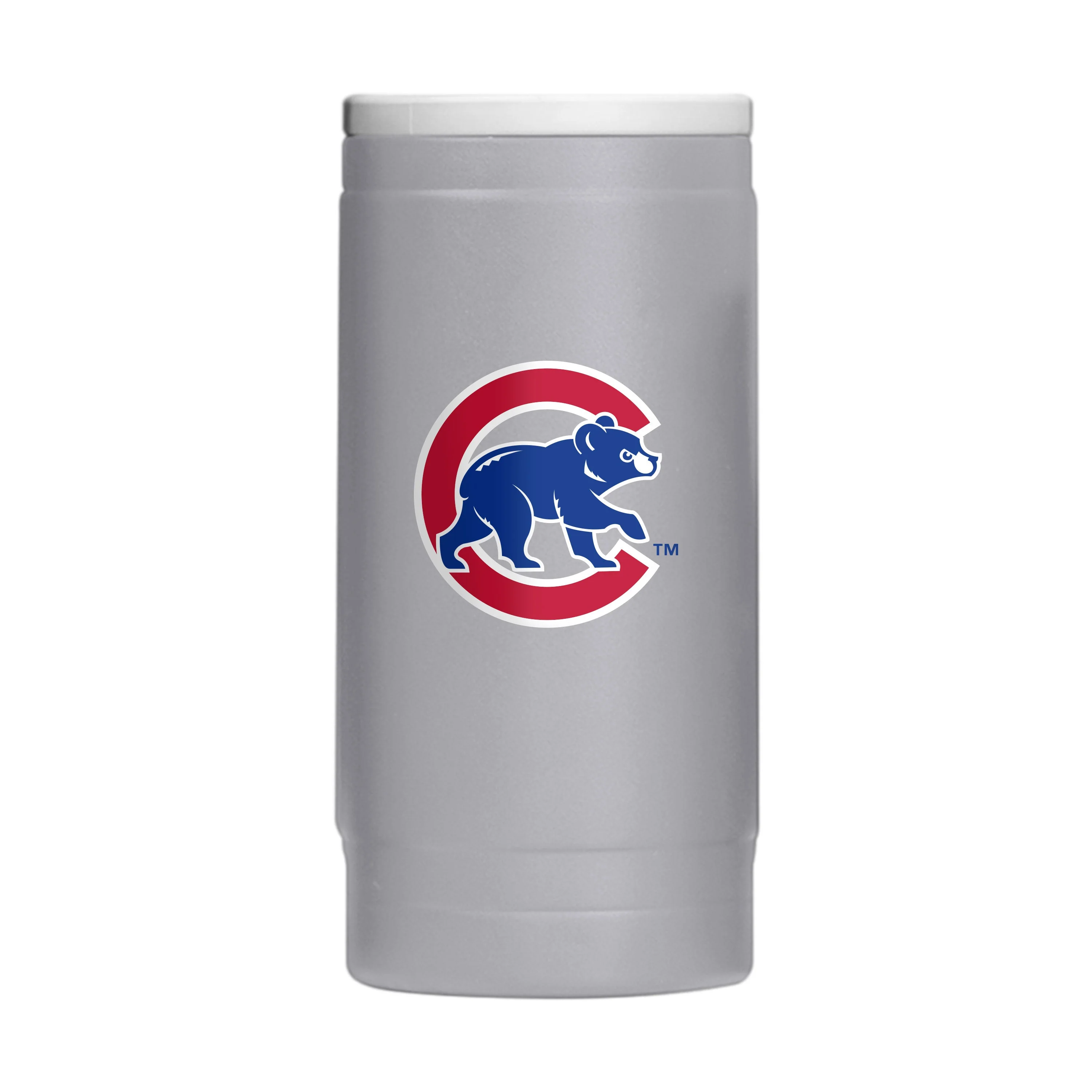 Chicago Cubs Stone 12oz Walking Bear Powdercoat SlimCan Coolie - Image 2