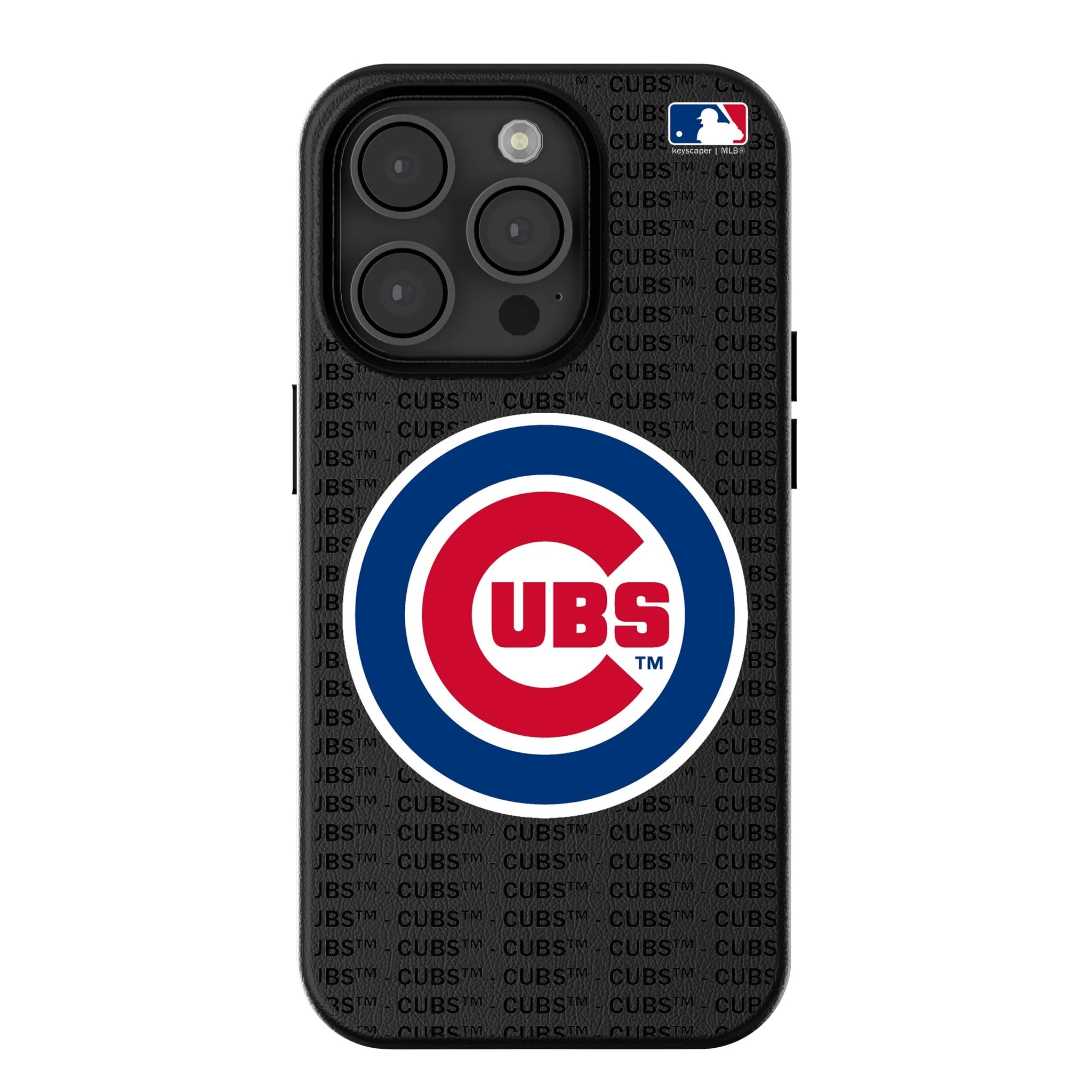 Chicago Cubs Text Backdrop MagSafe Compatible Phone Case for Apple iPhone
