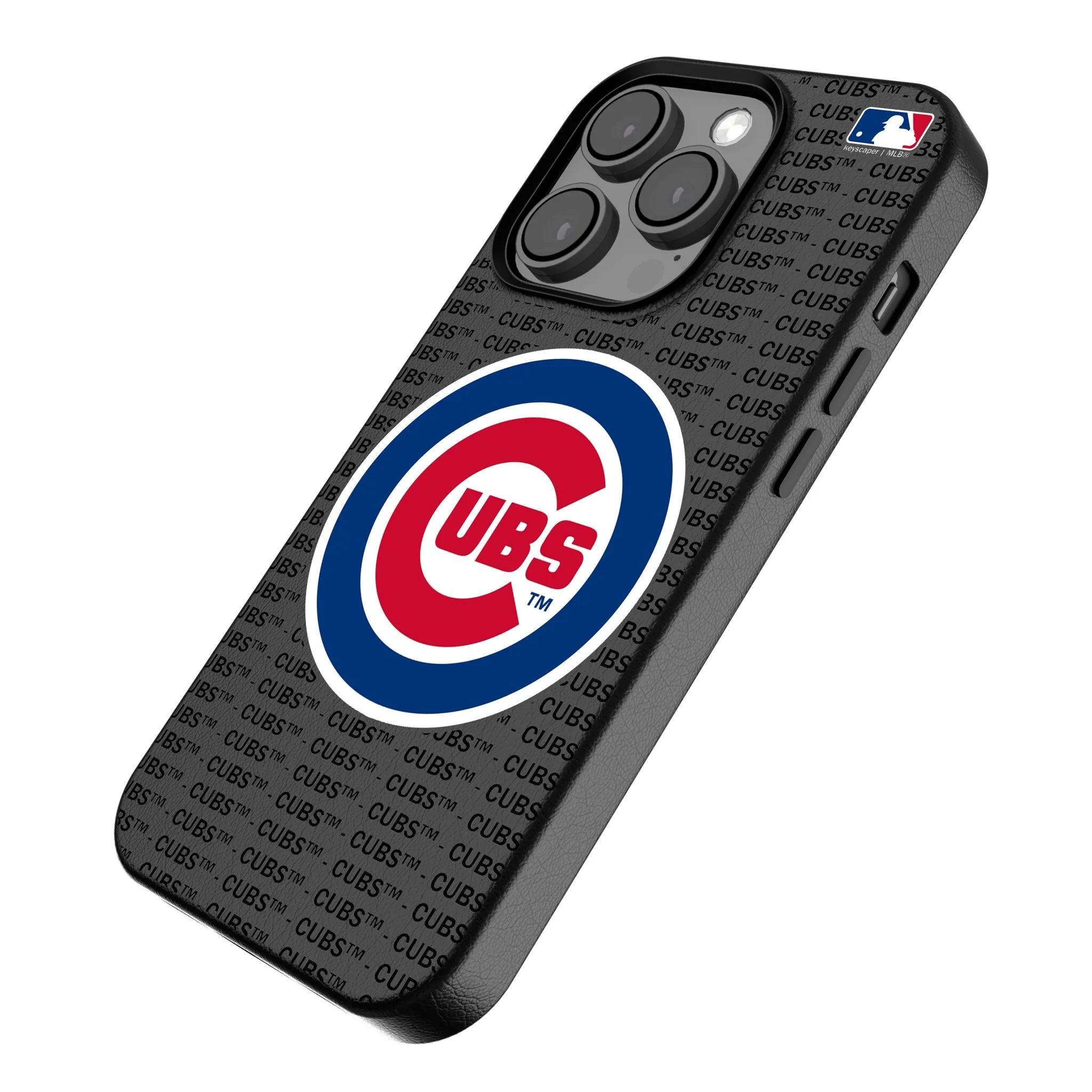 Chicago Cubs Text Backdrop MagSafe Compatible Phone Case for Apple iPhone - Image 2