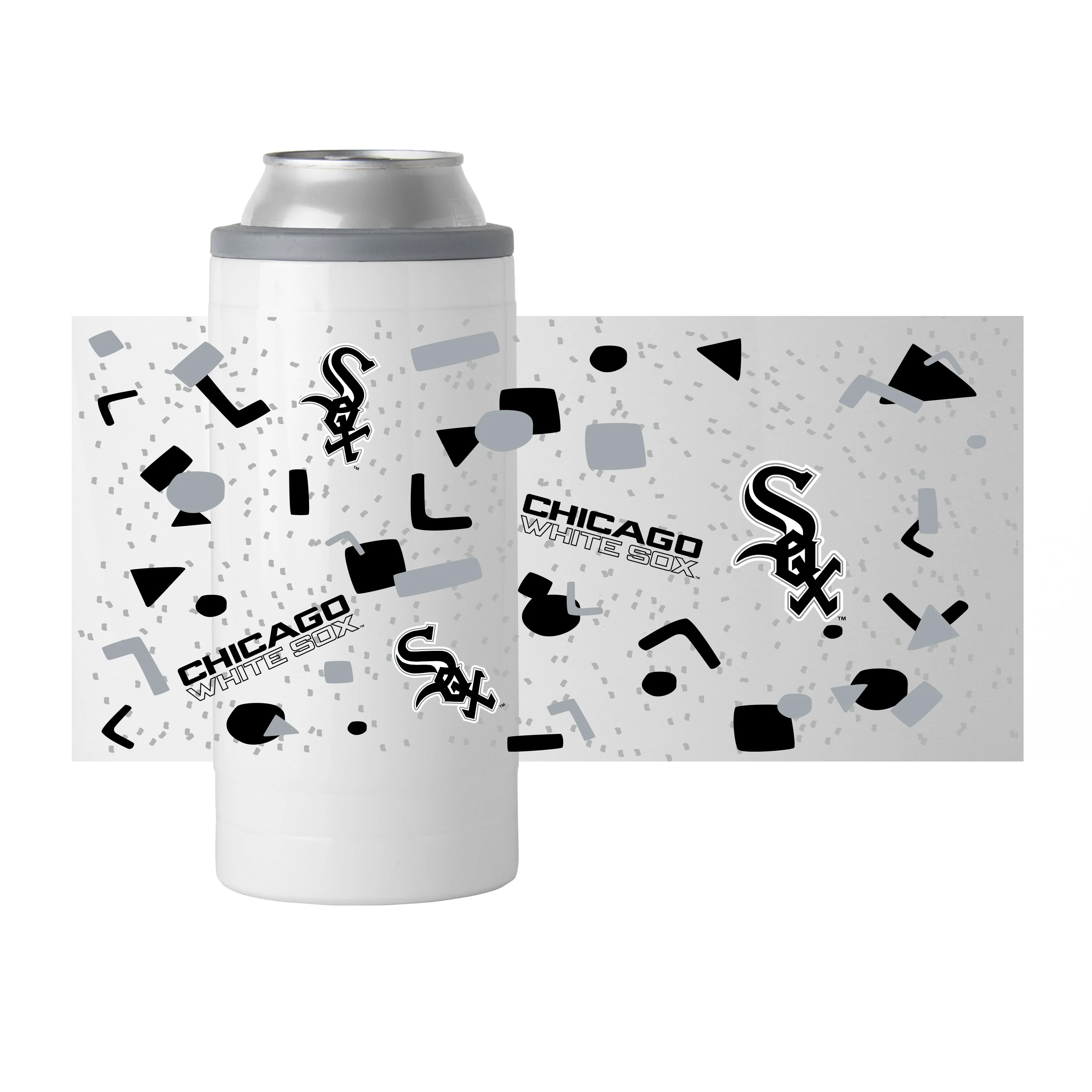 Chicago White Sox 12oz Flashback Slim Can Coolie - Image 2