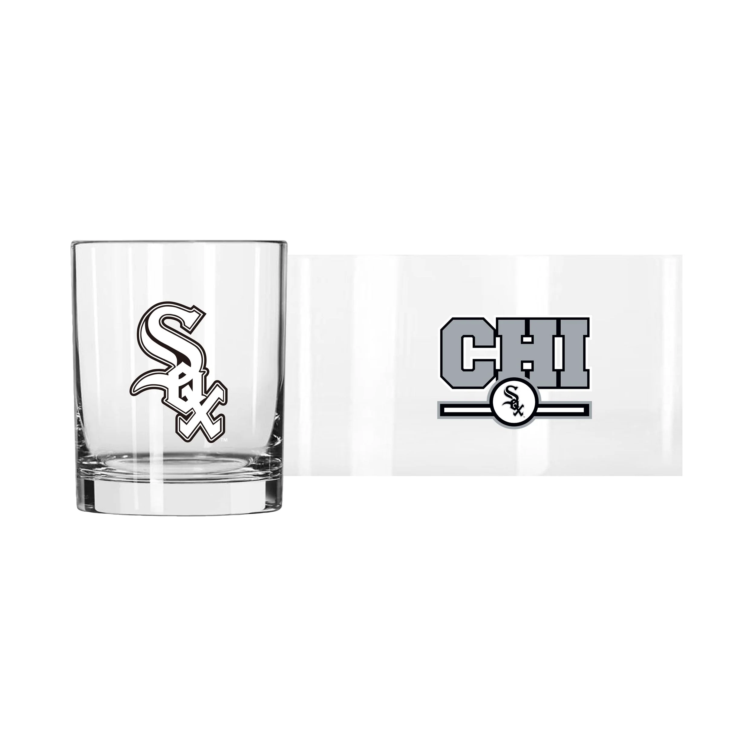 Chicago White Sox 14oz Letterman Rocks Glass - Image 2