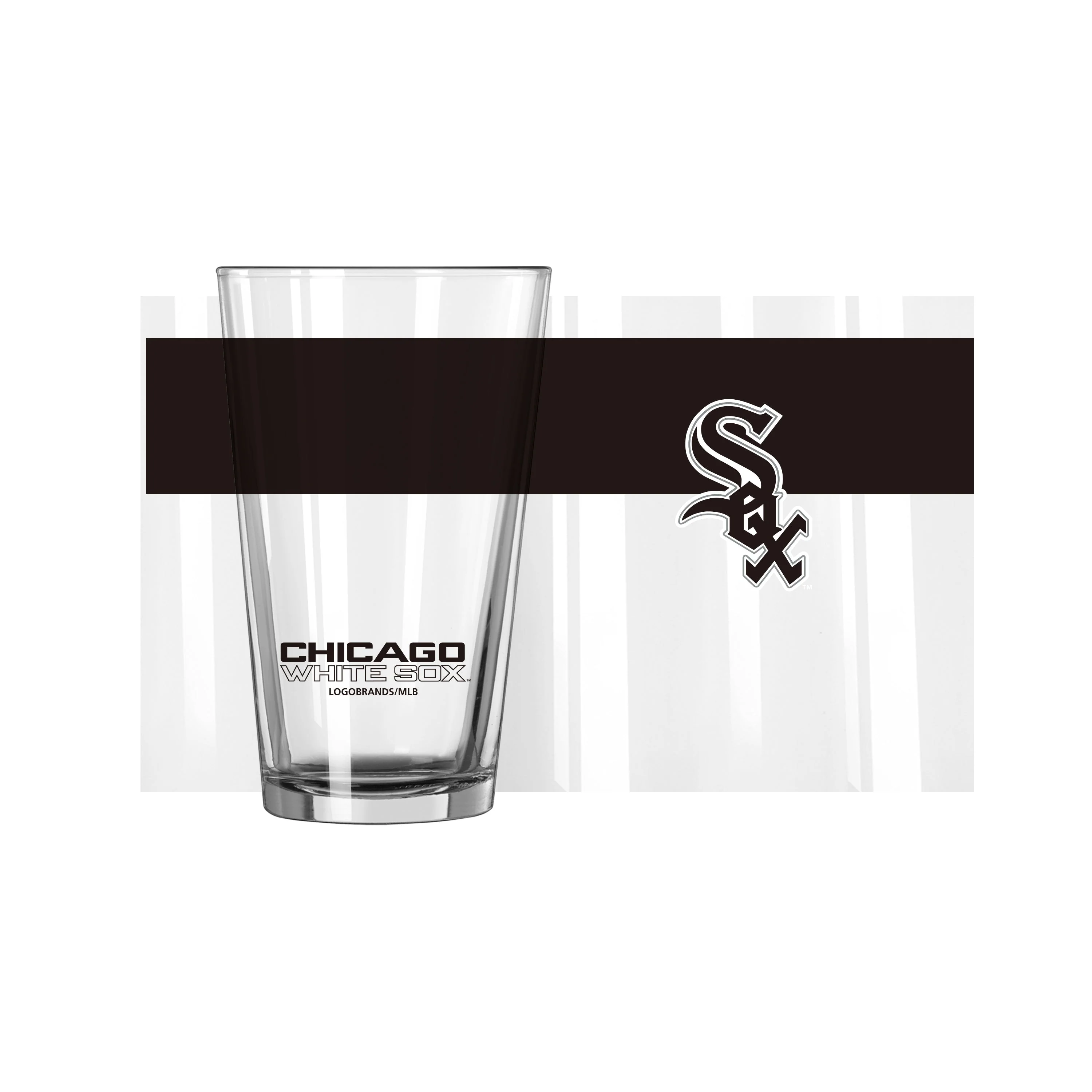 Chicago White Sox 16oz Colorblock Pint Glass - Image 2