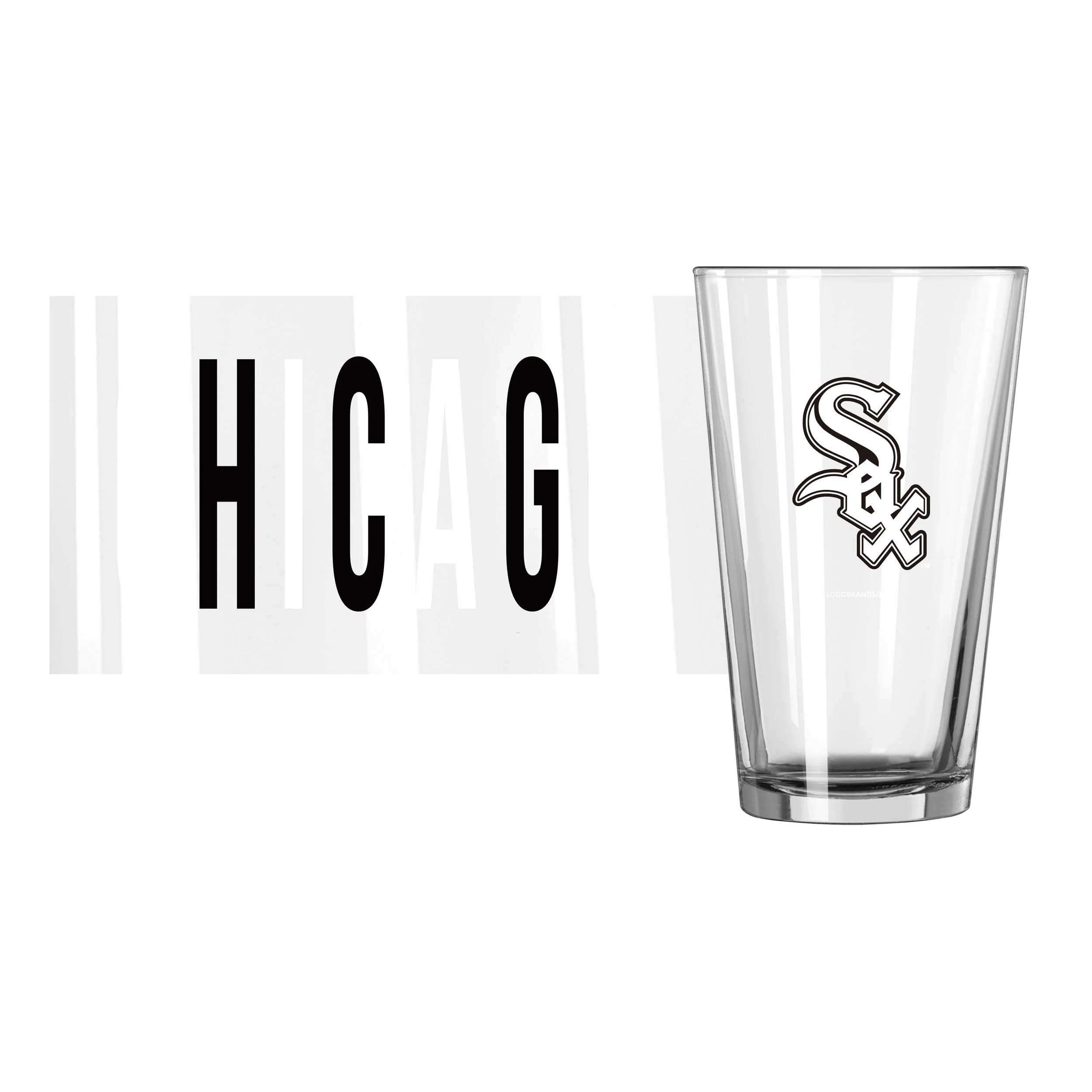 Chicago White Sox 16oz Overtime Pint Glass - Image 2