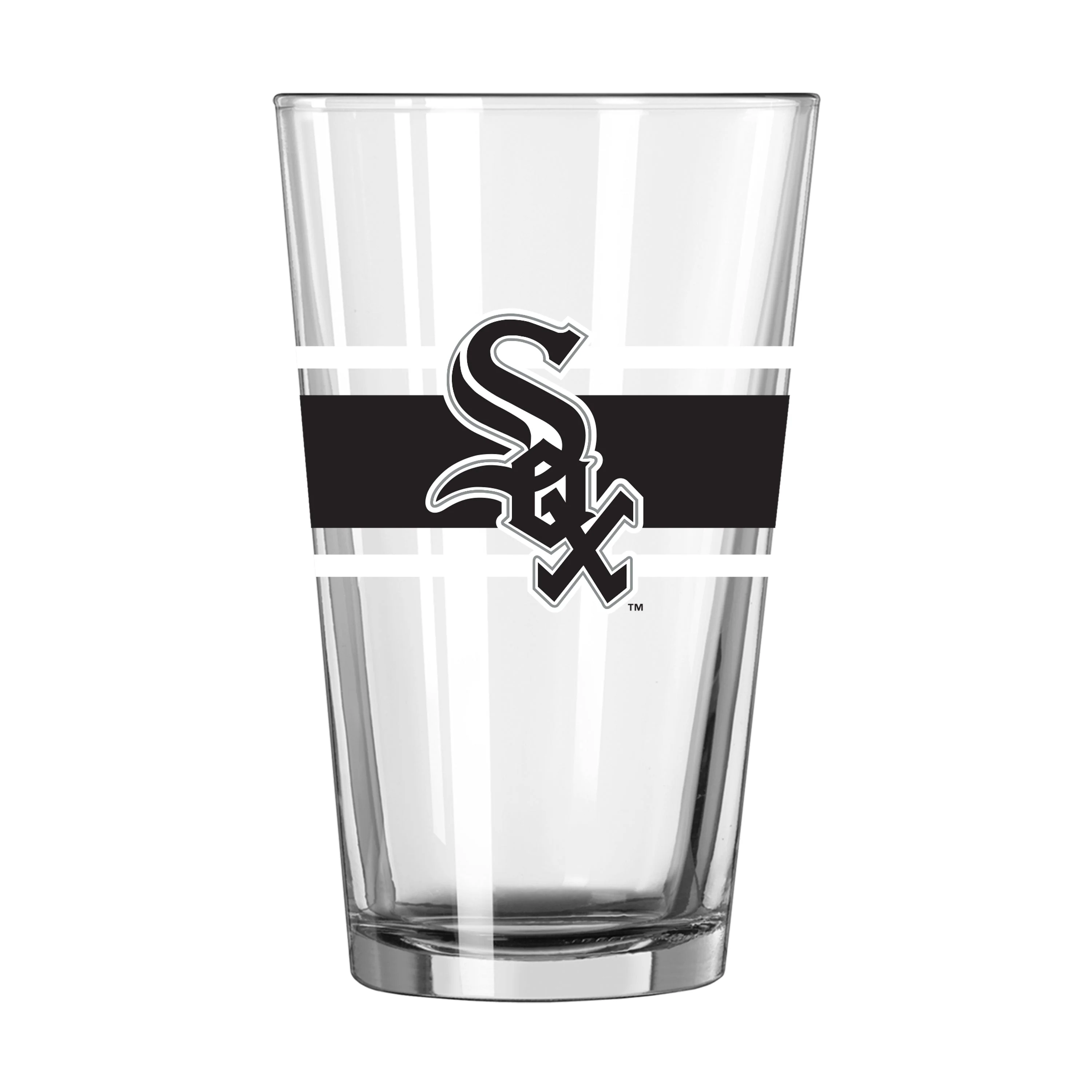 Chicago White Sox 16oz Stripe Pint Glass