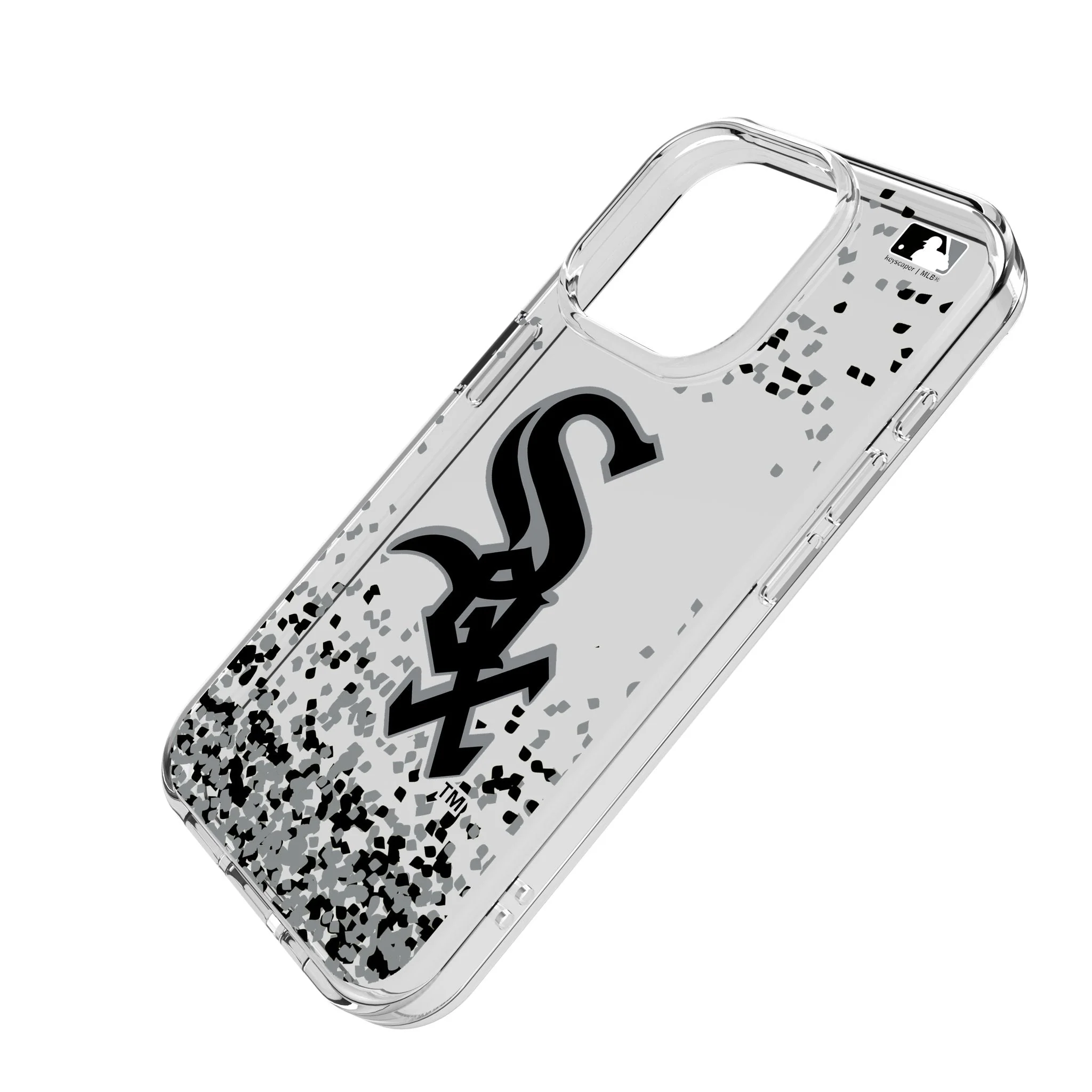 Chicago White Sox Confetti Clear Phone Case for Apple iPhone - Image 2