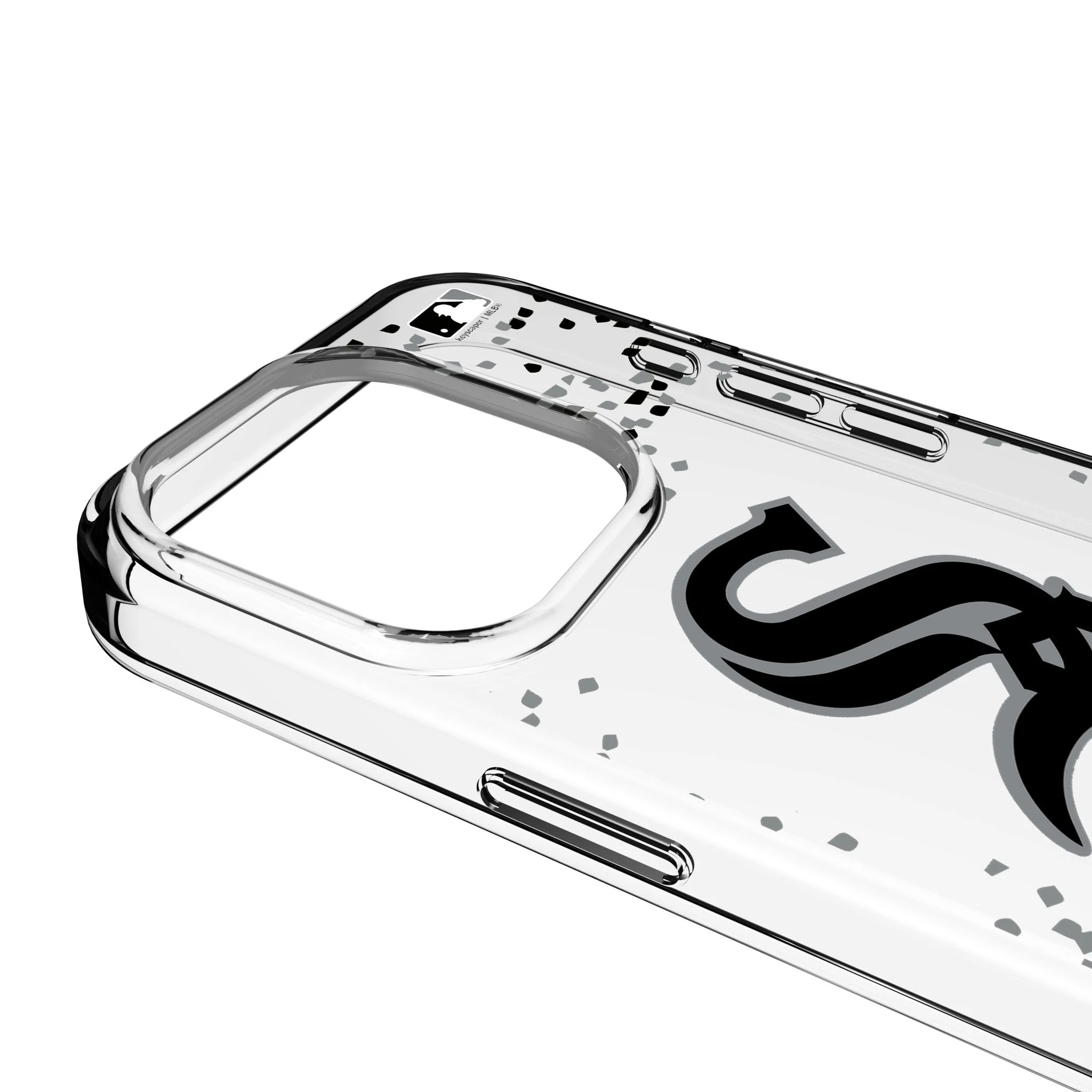 Chicago White Sox Confetti Clear Phone Case for Apple iPhone - Image 3