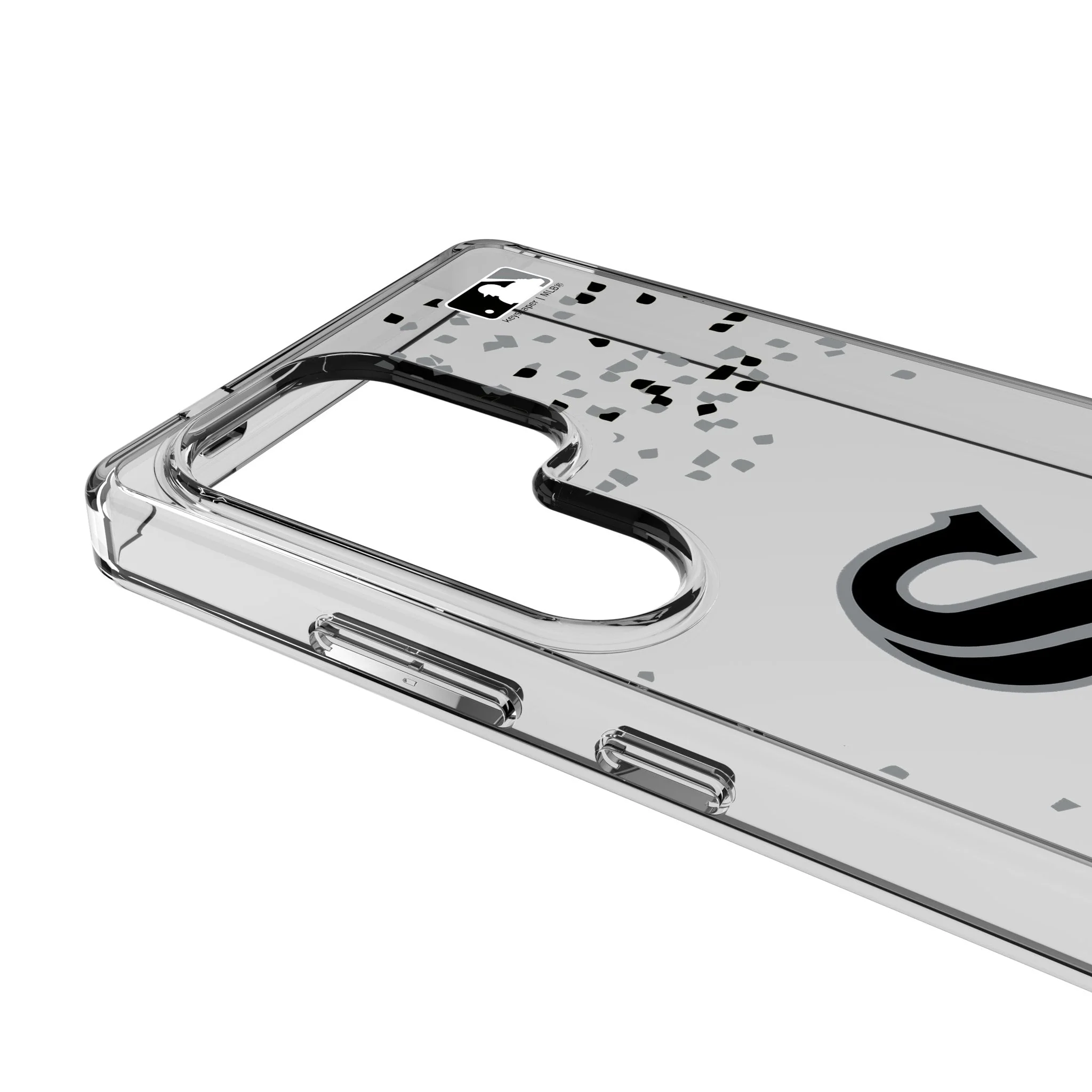 Chicago White Sox Confetti Clear Phone Case for Samsung Galaxy - Image 3