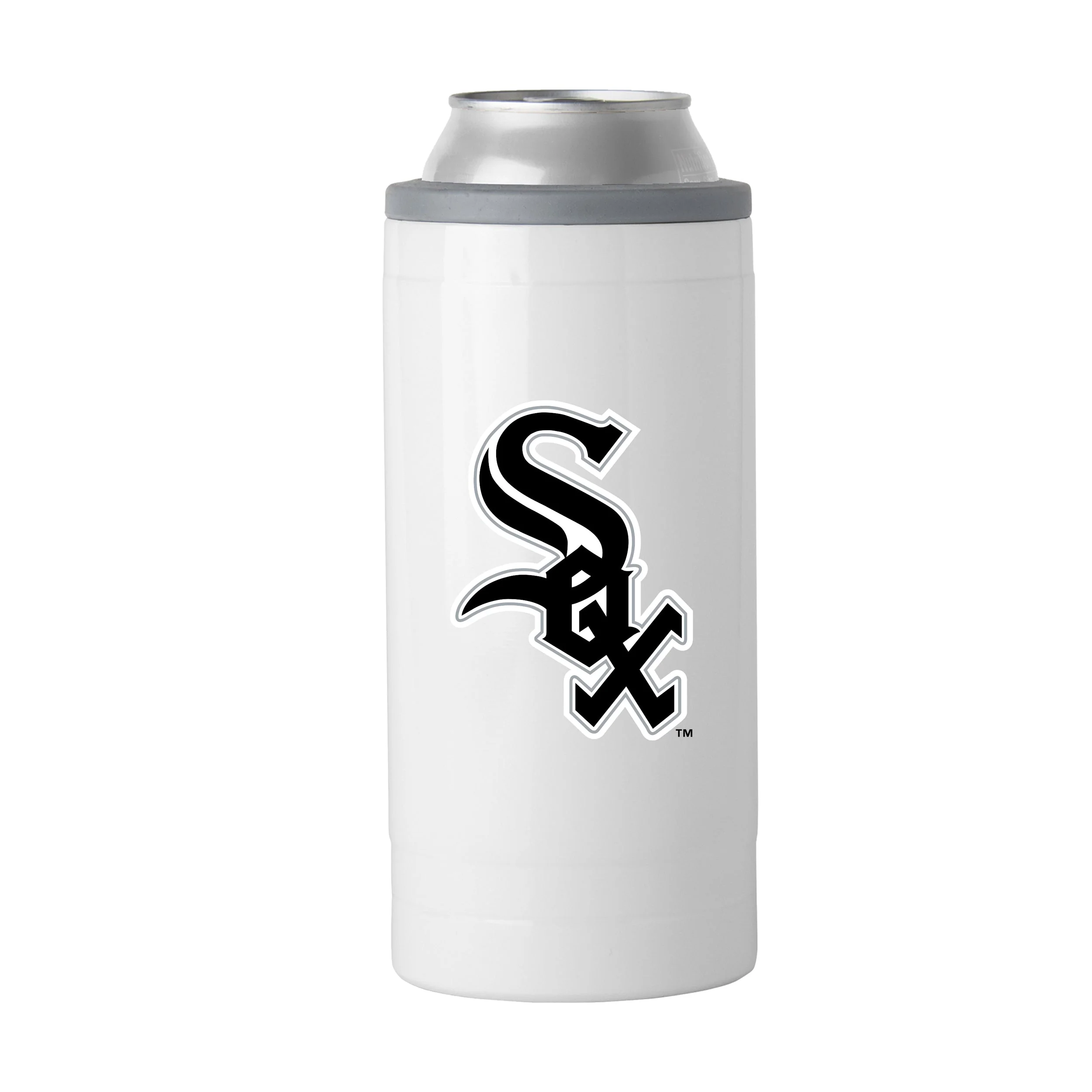 Chicago White Sox Letterman 12 oz Slim Can Coolie - Image 2